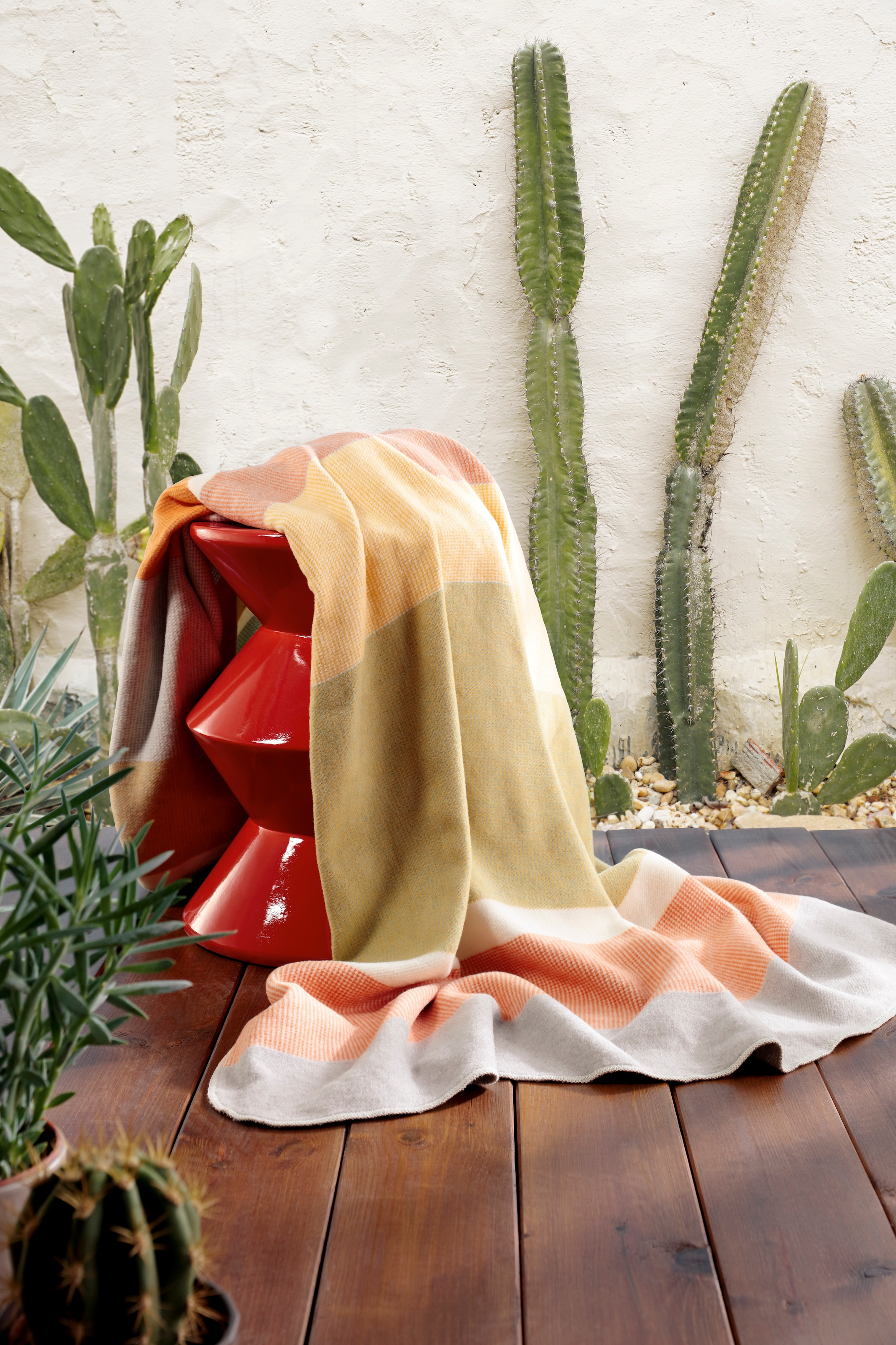 Biederlack Wohndecke »Wohndecke Stripe Oasis« Sommerdecke aus reiner Baumwolle