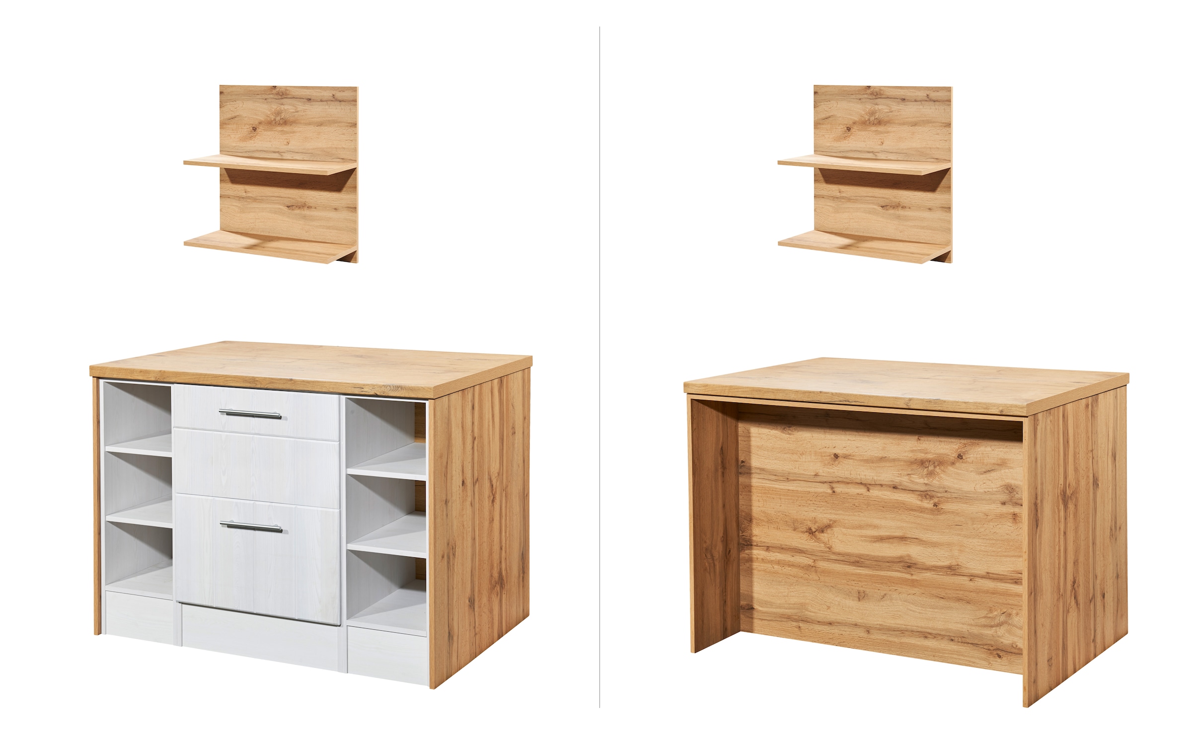 RESPEKTA Ilot de cuisine »Anton« Largeur 124 cm, avec Soft-Close