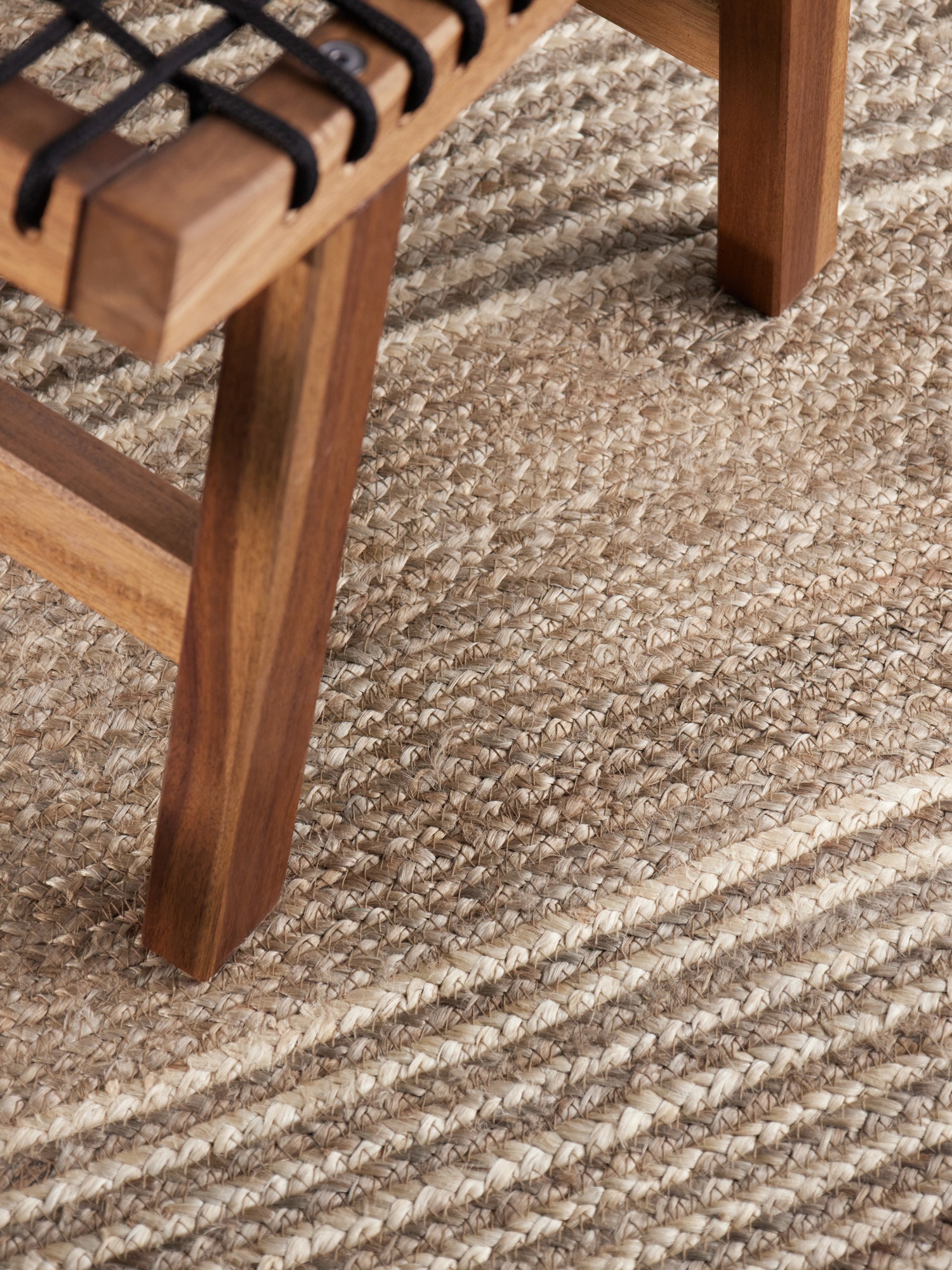 HANSE Home Tapis »Juno Line  Juteteppich« Rectangulaire 9 mm Höhe jute, forme, fait main, tapis de salon, tapis naturel, salon