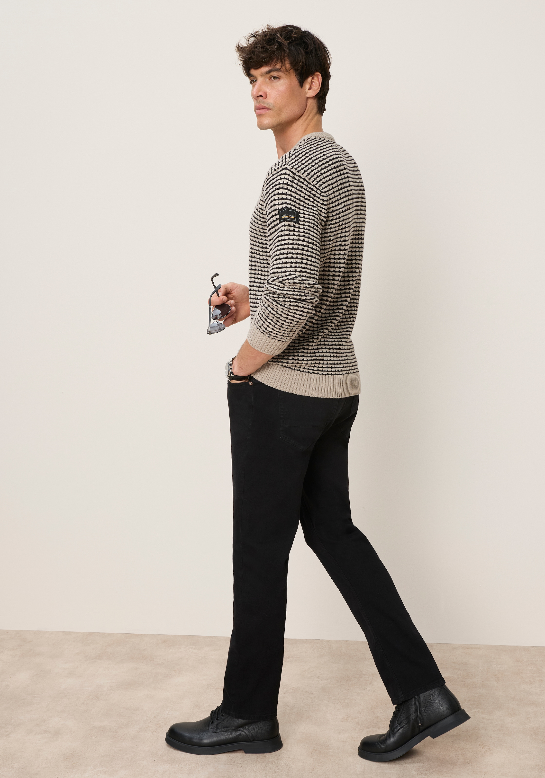 Bruno Banani Pull à col rond Se démarquer avec style avec un motif structuré moderne. Regard accrocheur à la mode
