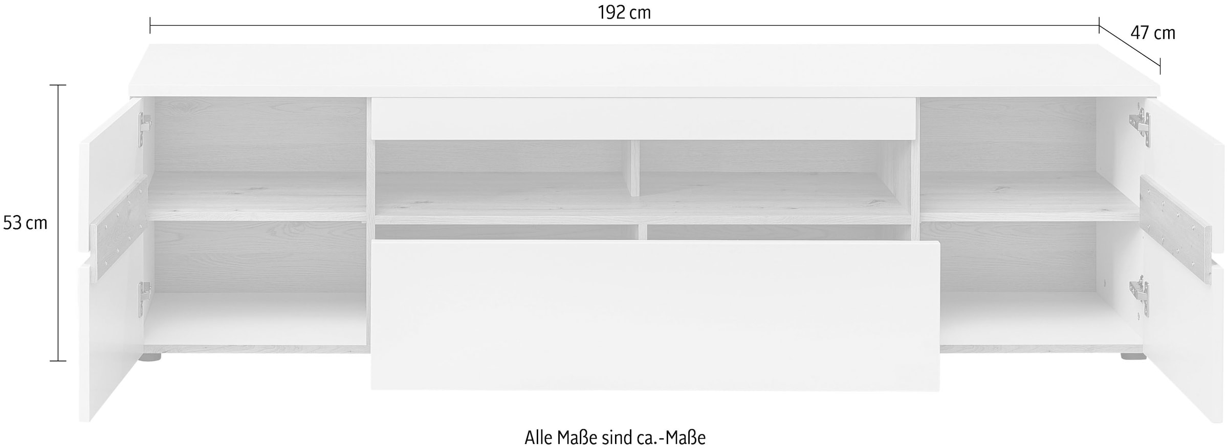 Innostyle Meuble TV »Memphis TV-Lowboard,  192x53x47cm (B/H/T)« 1 cuis tlg.