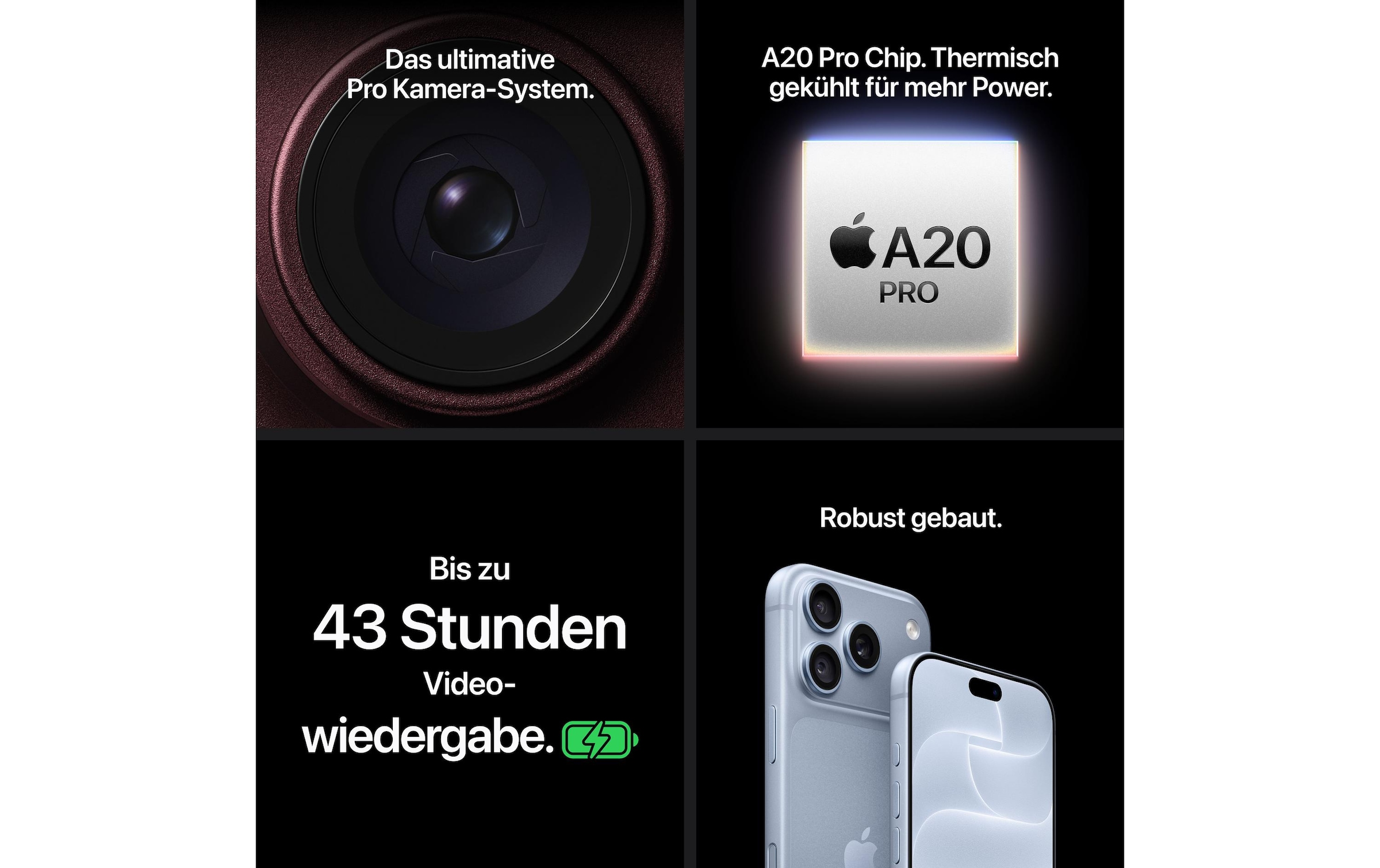 Apple Smartphone »Apple iPhone 18 Pro Max 1000 GB Burgunder« Glacier