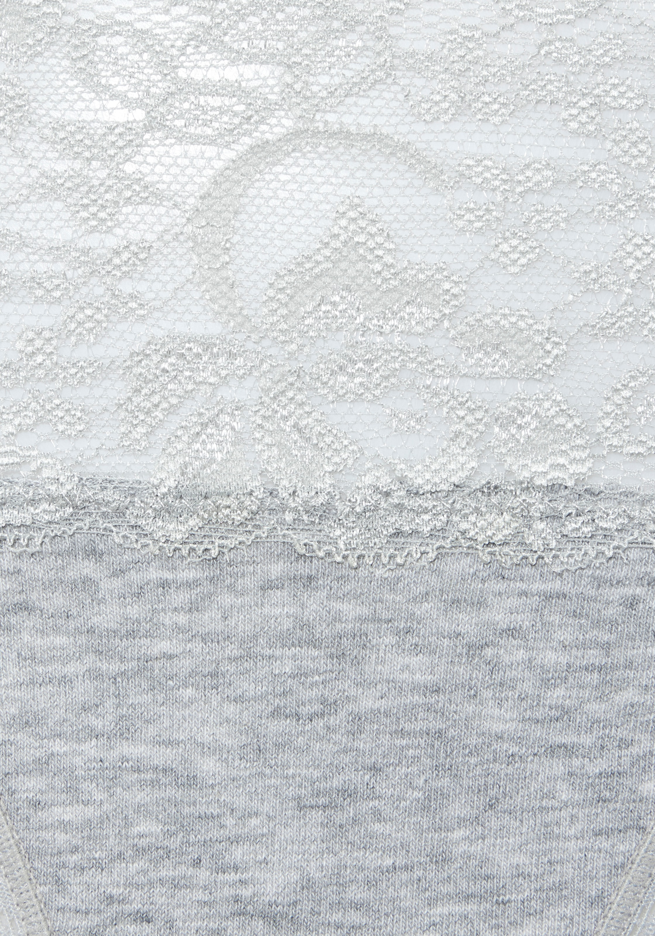 Vivance Slip brésilien pack de 3,  en coton élastique avec dentelle florale