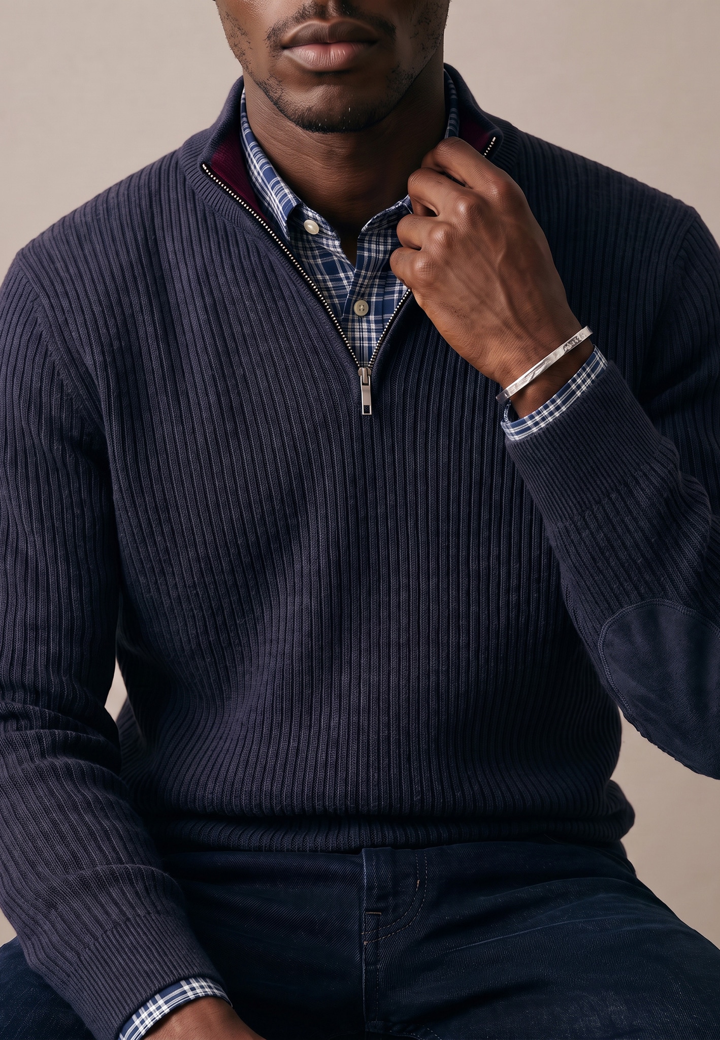 FYNCH-HATTON Troyer tricot avec broderie logo