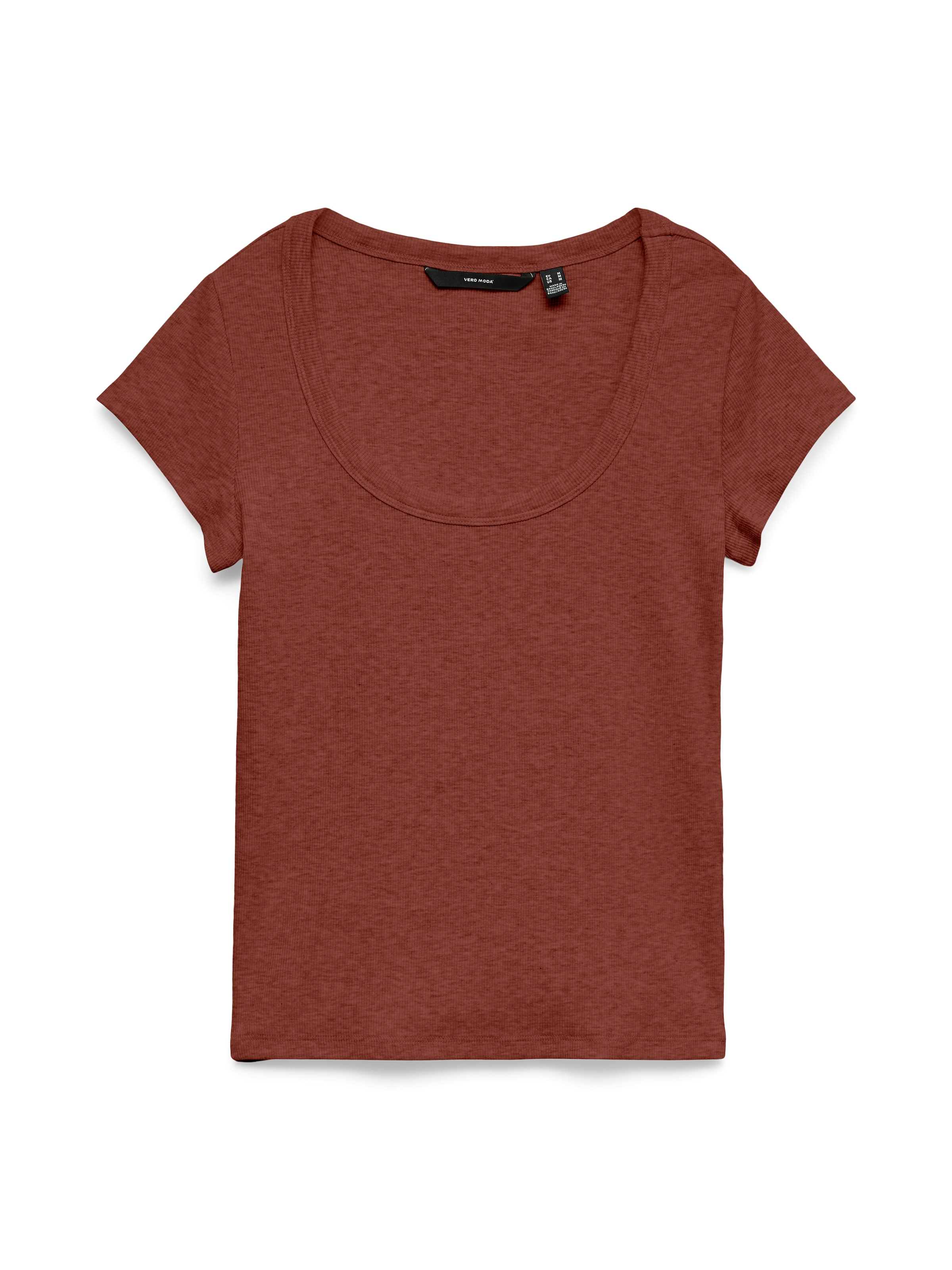 Vero Moda Kurzarmshirt »VMCHLOE CS SHORT U-NECK NOOS« Baumwollmischung