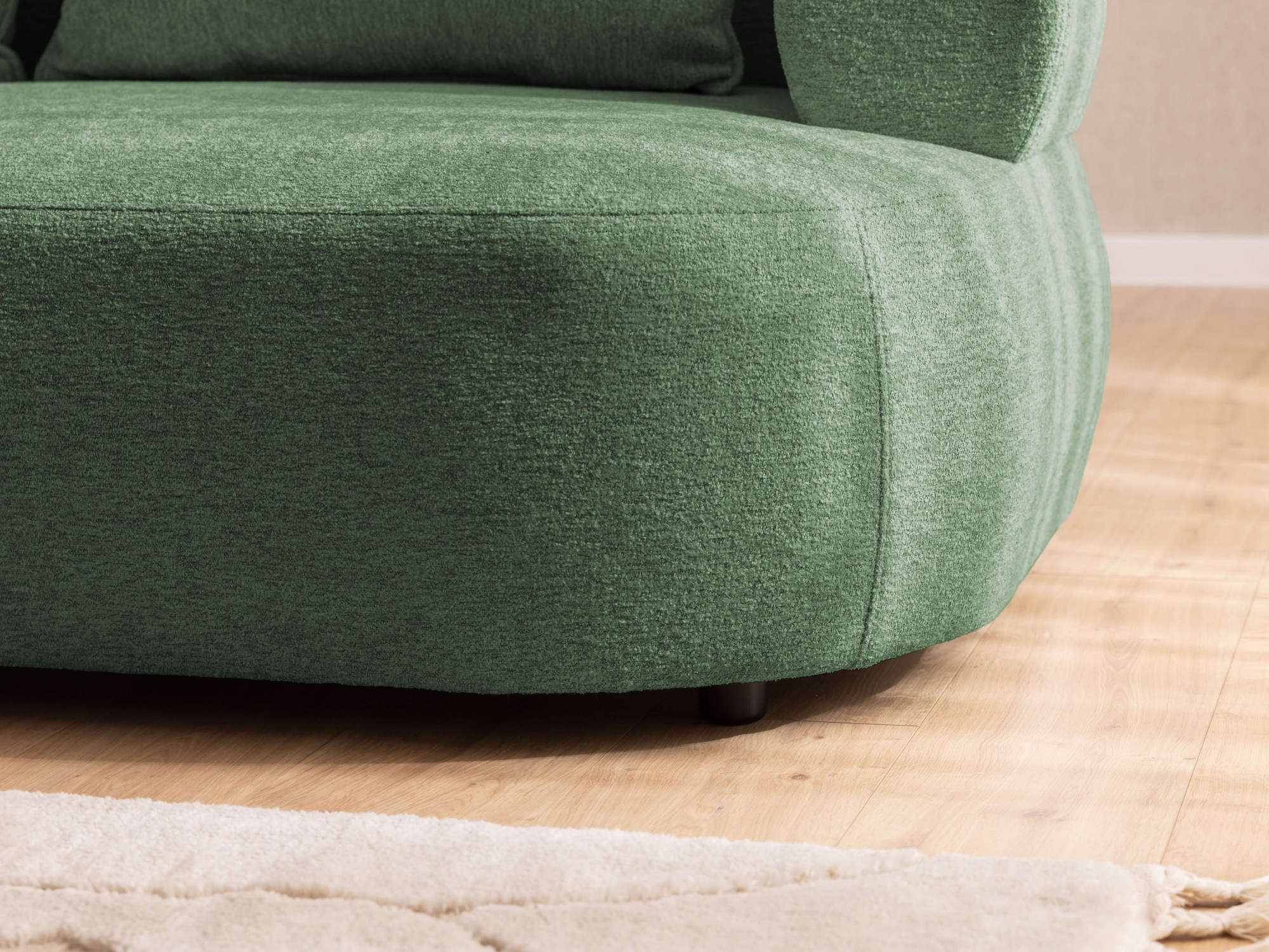 Home affaire 3-places »LUSSAC 3-Sitzer Design-Sofa mit Zierkissen, Masse B/T/H: 202/123/78 cm« hoher Sitzkomfort und modernes Design, Sofa ohne Bettfunktion