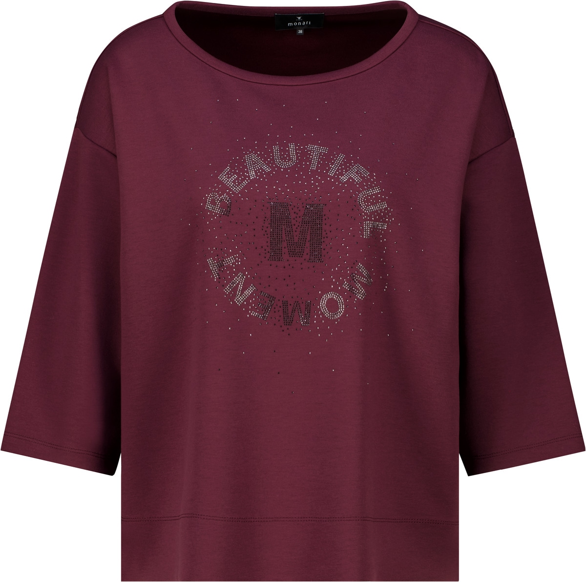 Monari Sweatshirt »Sweatshirt Schmuck«, Regular fit mit Rundhalsausschnitt
