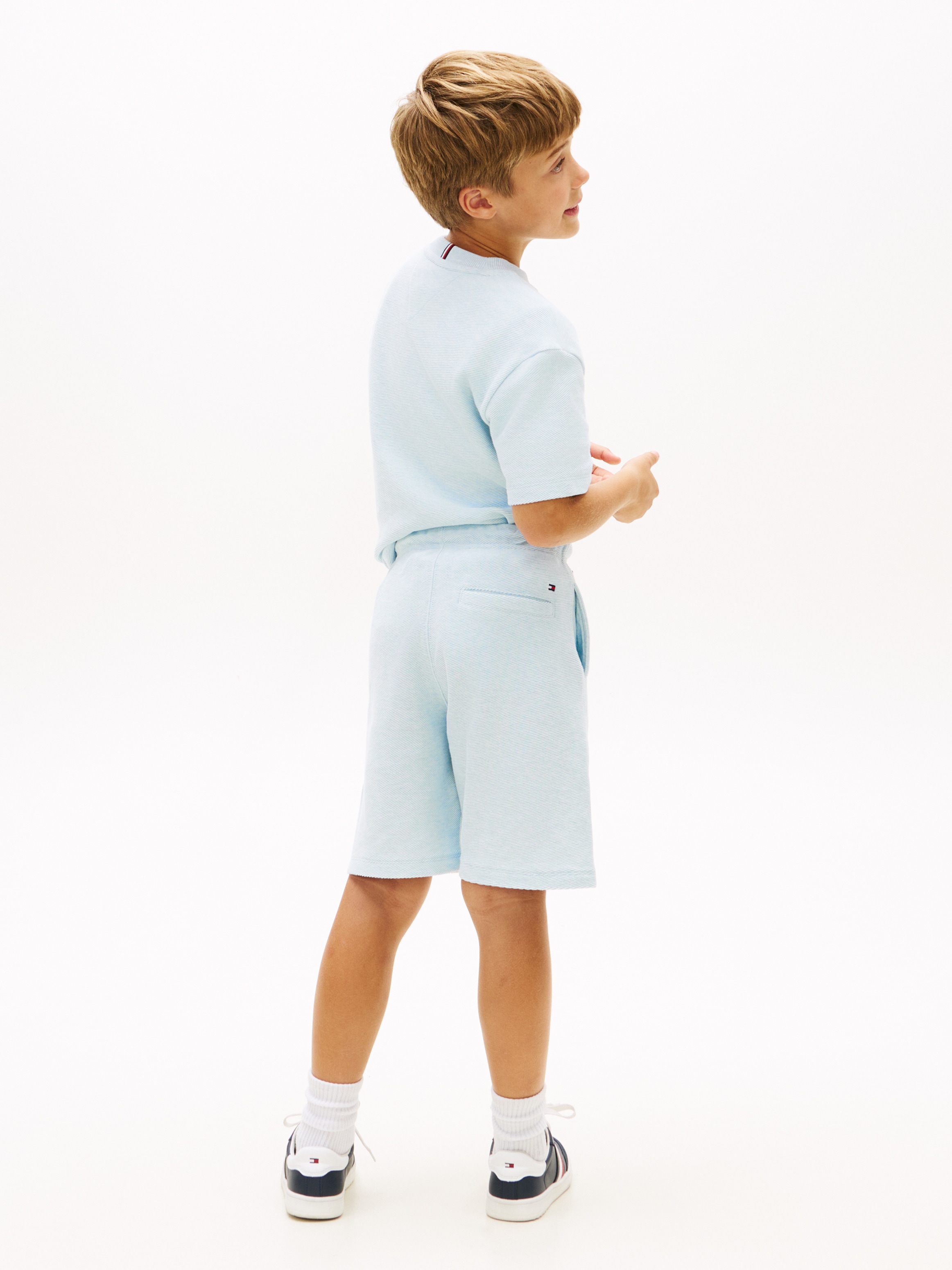Tommy Hilfiger Short »TH SCRIPT JERSEY TWILL SHORT«  enfants jusqu'à 16 ans, jambe large
