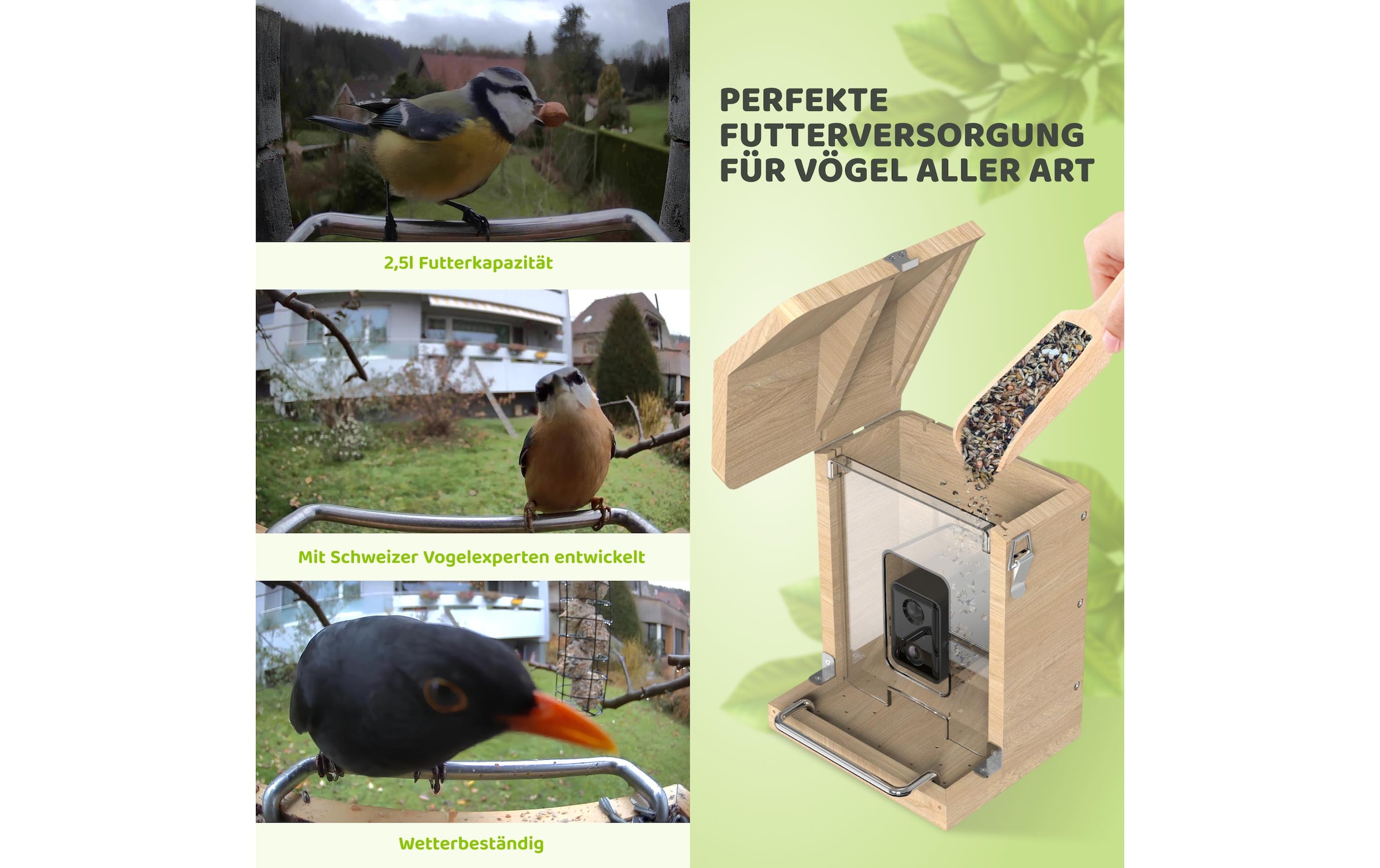   Vogelhaus »Sanilu mit Kamera mit Solarpanel«