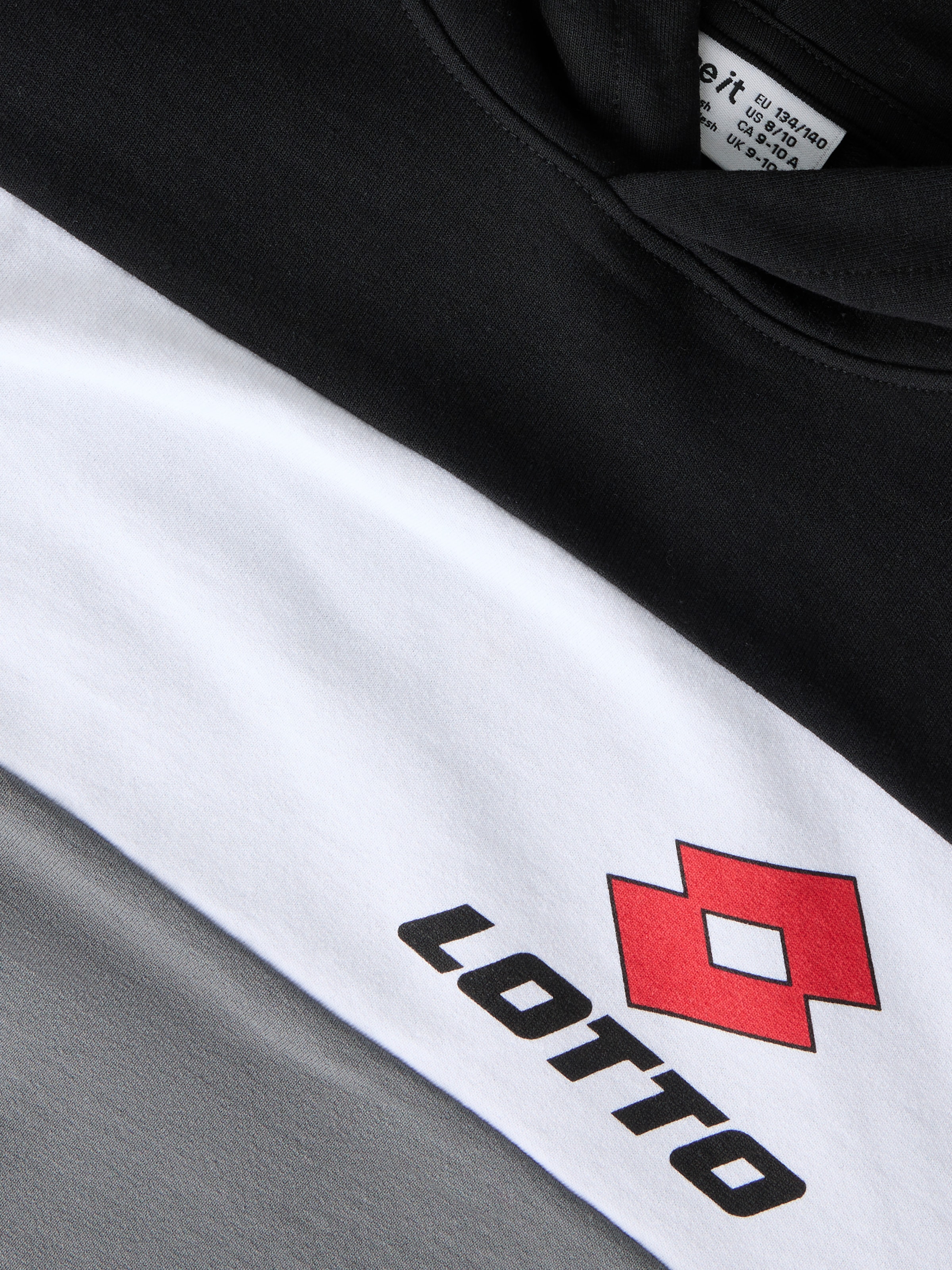 Name It Sweat à capuche »NKNJOG LOTTO NREG SWEAT WH UNB LNOOS VDE«, mélange coton, coupe normale
