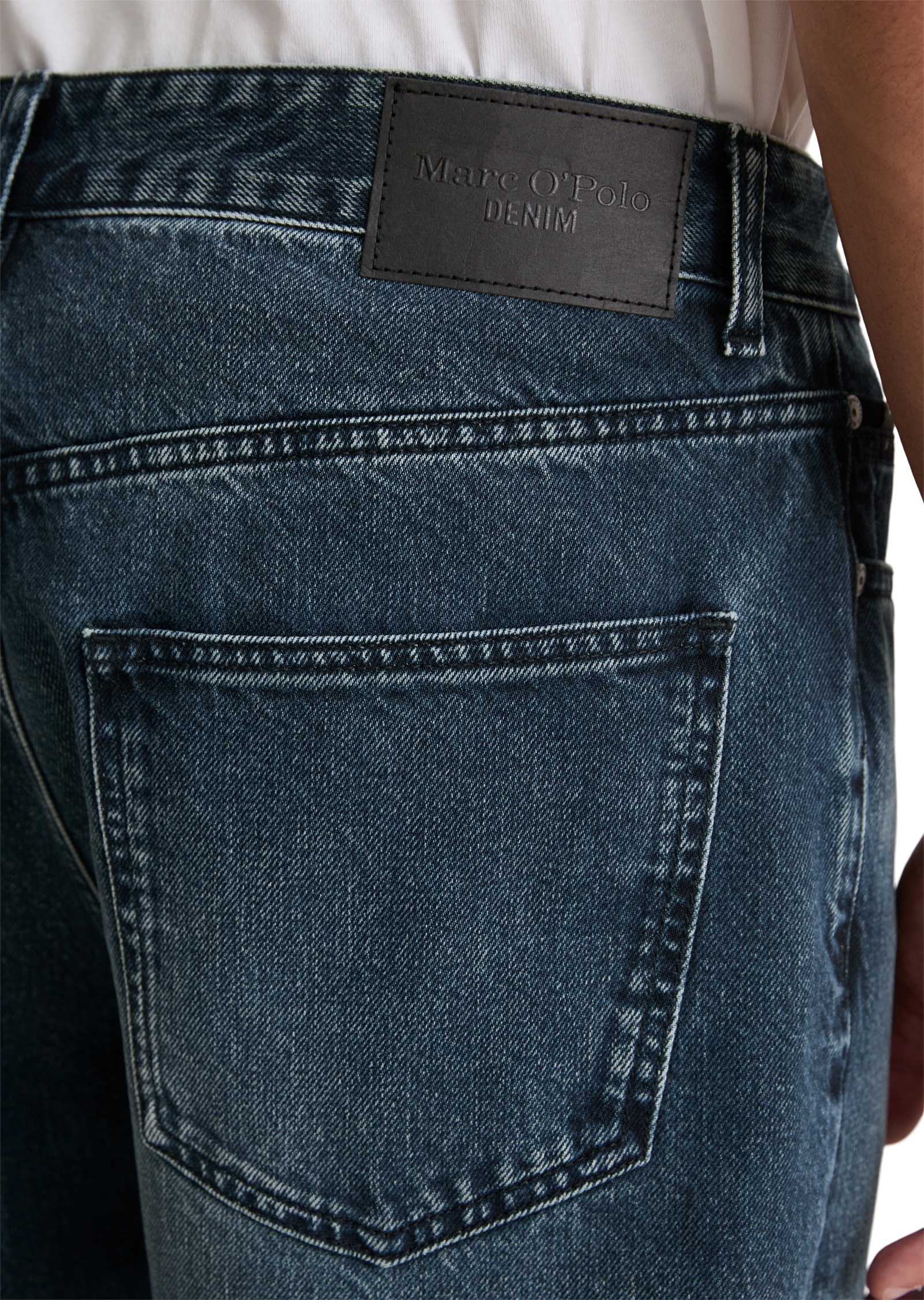 Marc O'Polo DENIM Jeans taille basse »Runne« tapered fit, reine Bio-Baumwolle