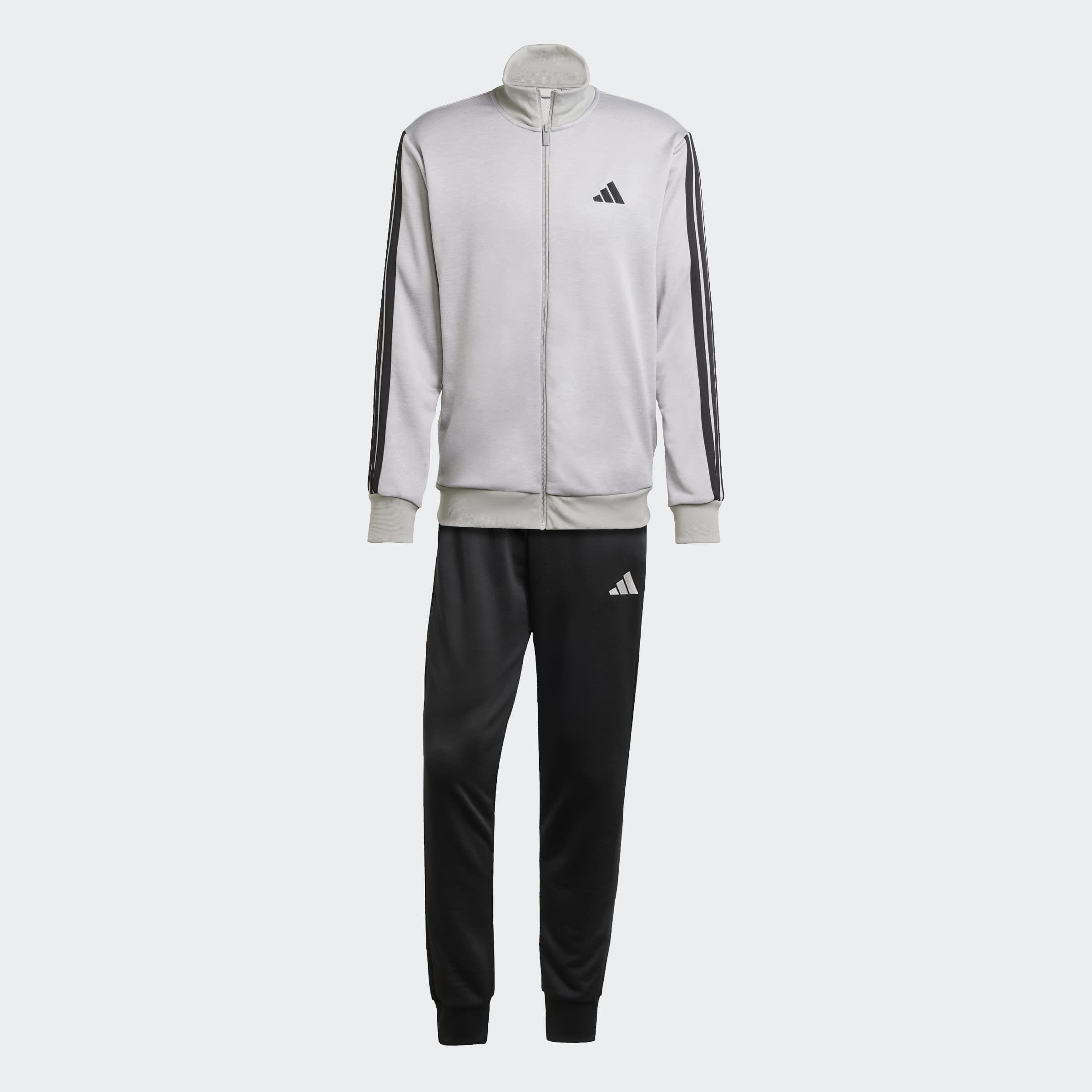 adidas Sportswear Combinaison d'entraînement »M 3S FT TT TS« 2 cuis tlg. drei Streifen Tracksuit aus weichem French-Terry-Material