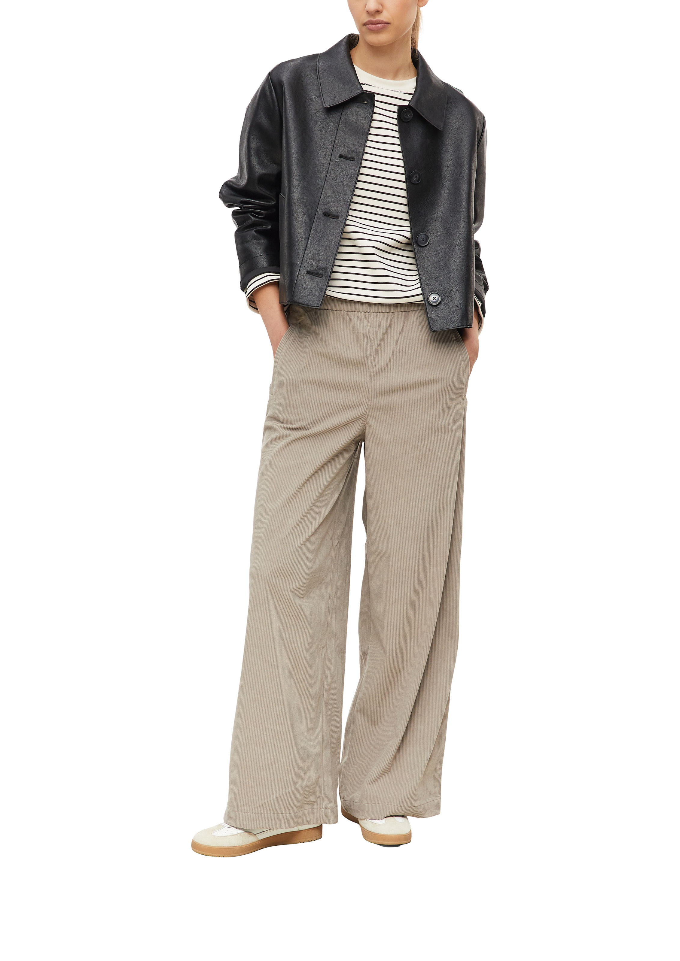 s.Oliver Cordhose  mit weitem Bein / Elastikbund