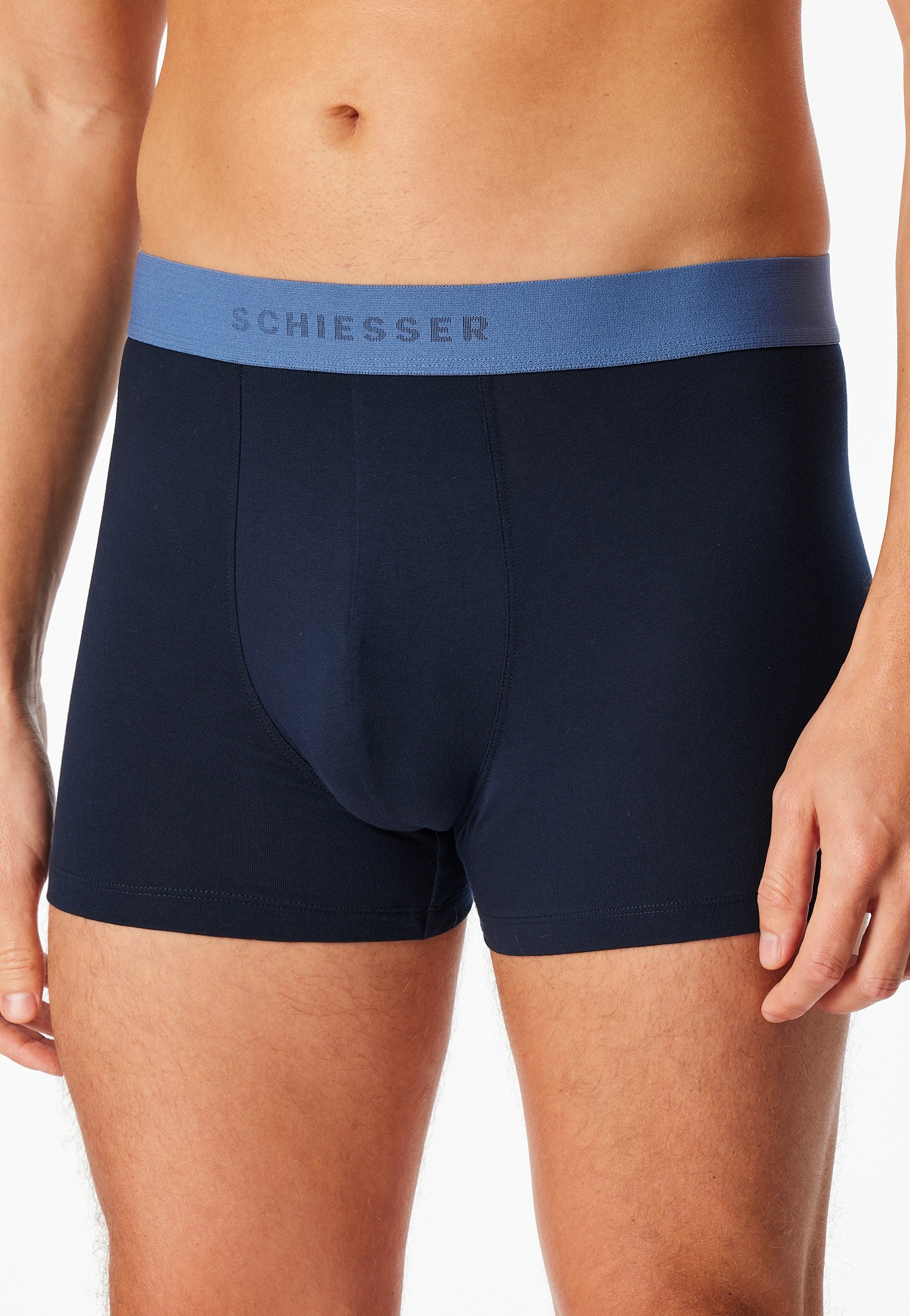 Schiesser Boxers »95/5 Multipacks« sans poches, taille avec logo, jambe courte