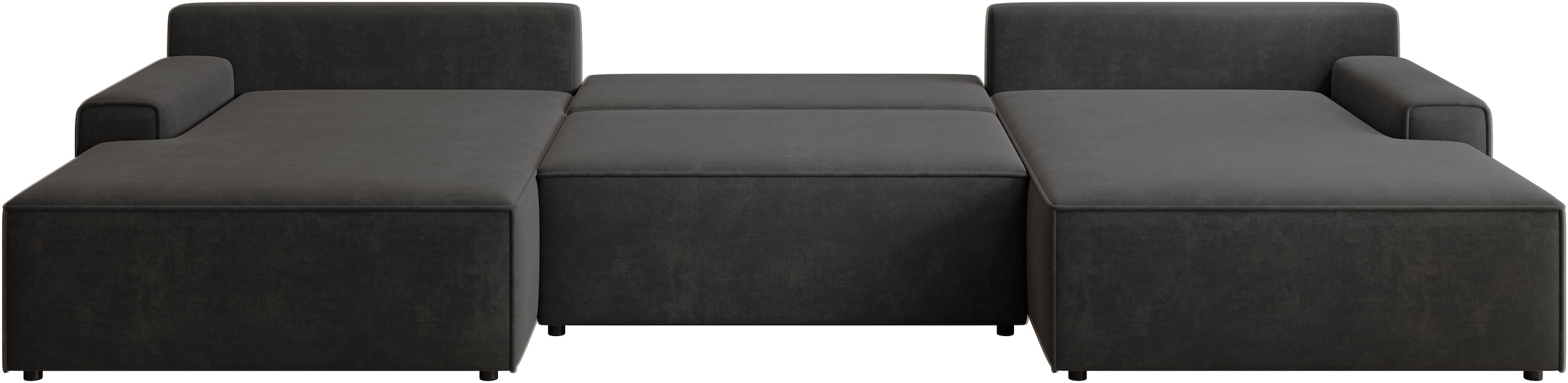 TRENDMANUFAKTUR Wohnlandschaft »Challenge, Schlafsofa mit Bettkasten, Couch in U-Form, Breite 333 cm« XXL Sofa mit Bettkasten & Schlaffunktion, auch in trendigem Cordstoff