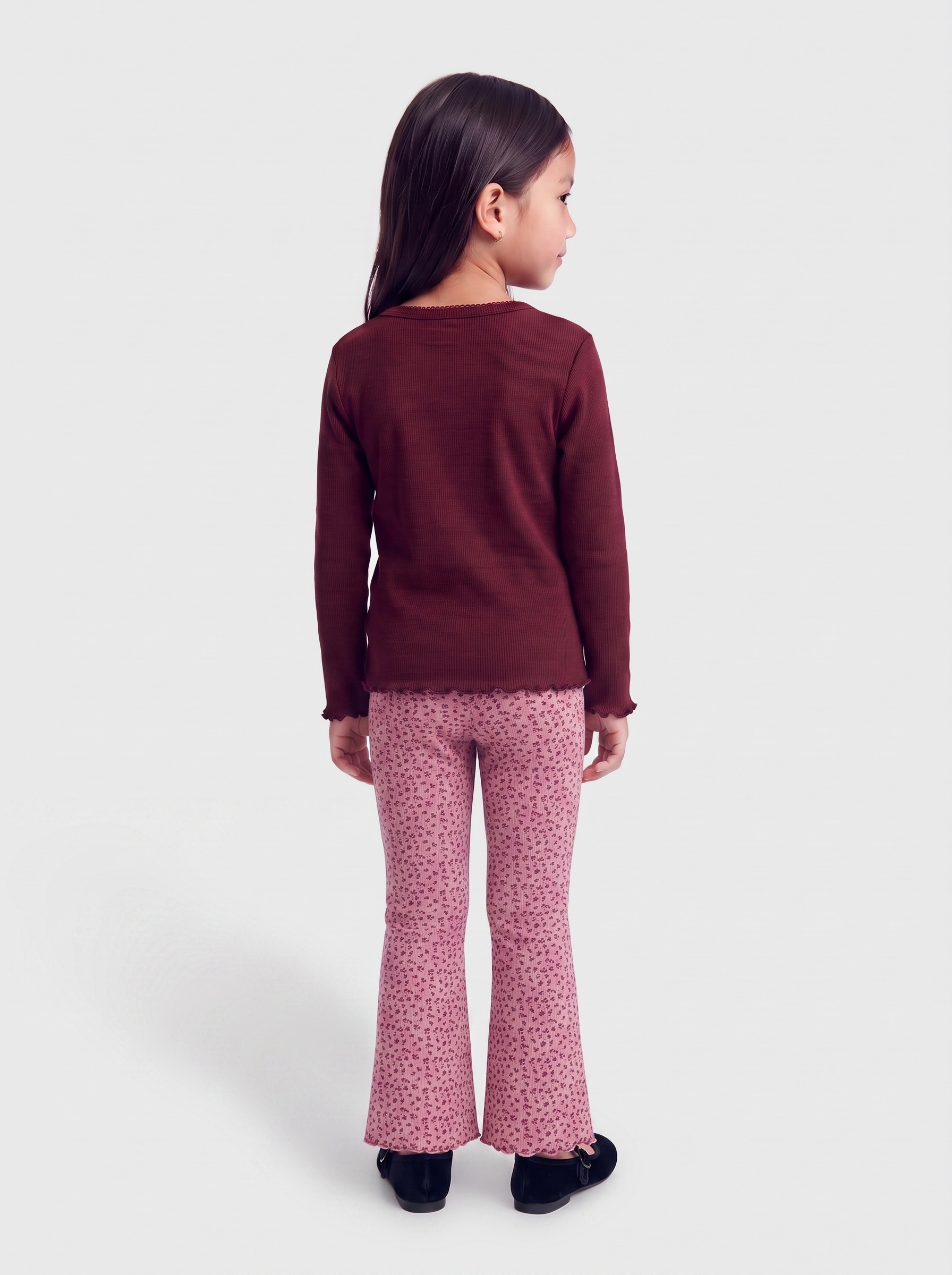 KIDS ONLY Leggings »KMGTRINNY LIFE AOP FLARED LEGGINS VD JRS«  mélange de coton, ajusté