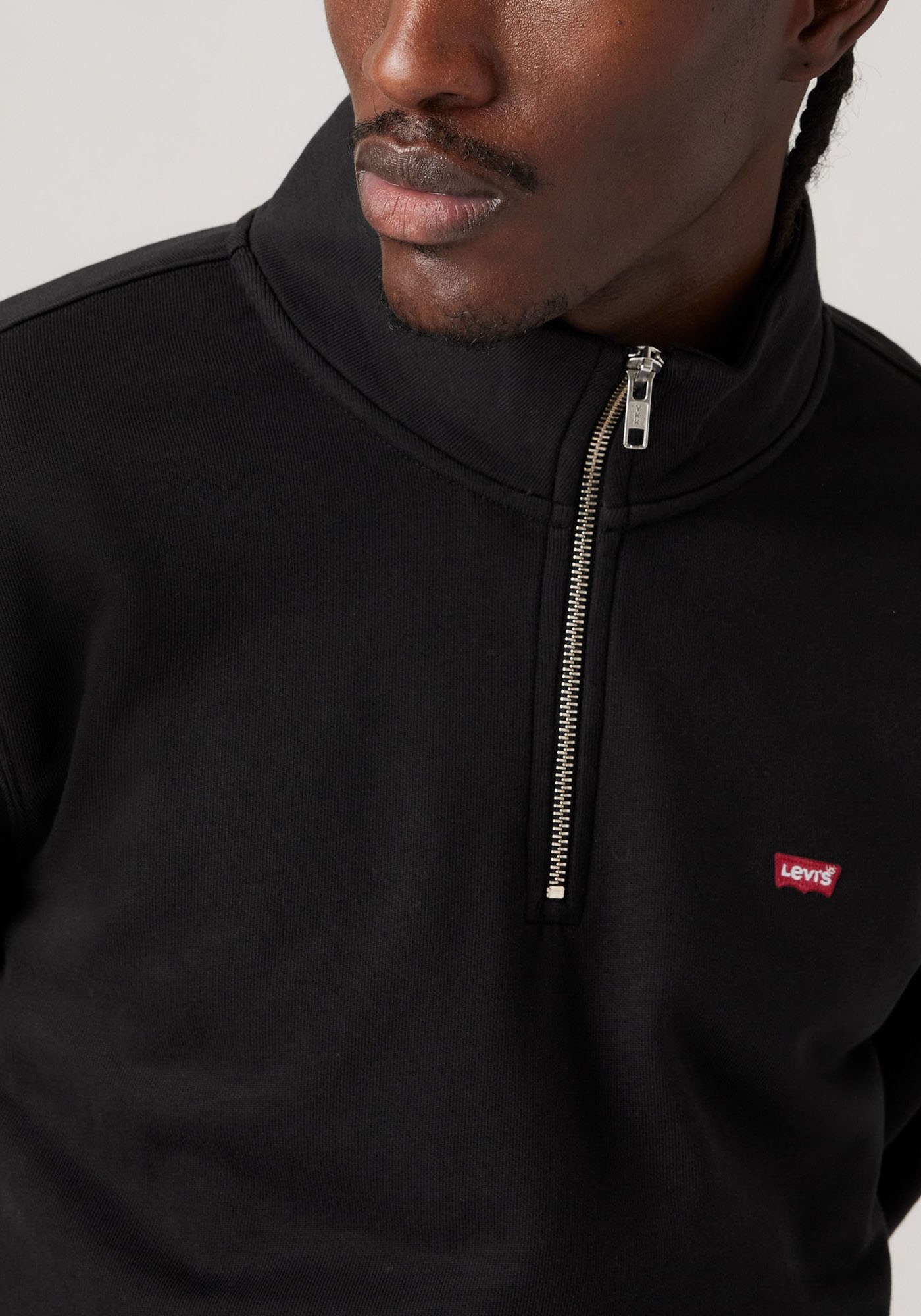 Levi's® »ORIGINAL HM 1/4 ZIP«, mit Troyer-Kragen und Logo-Stickerei
