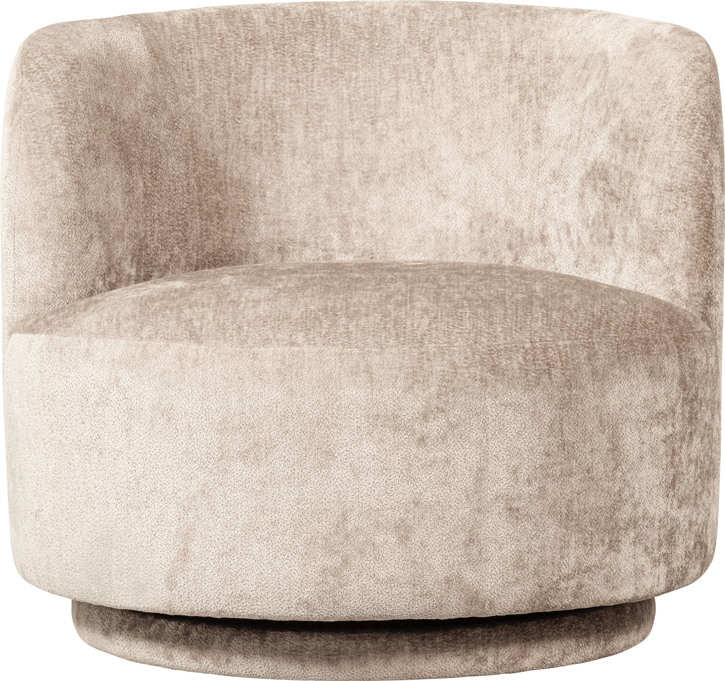 WOOOD Fauteuil pivotant »Popular Chenille-Bezug mit Drehmechanismus H 72 x B 81 x T 80 cm« Capacité de charge 100 kg, résistance maximale à l'usure, multiplex pin