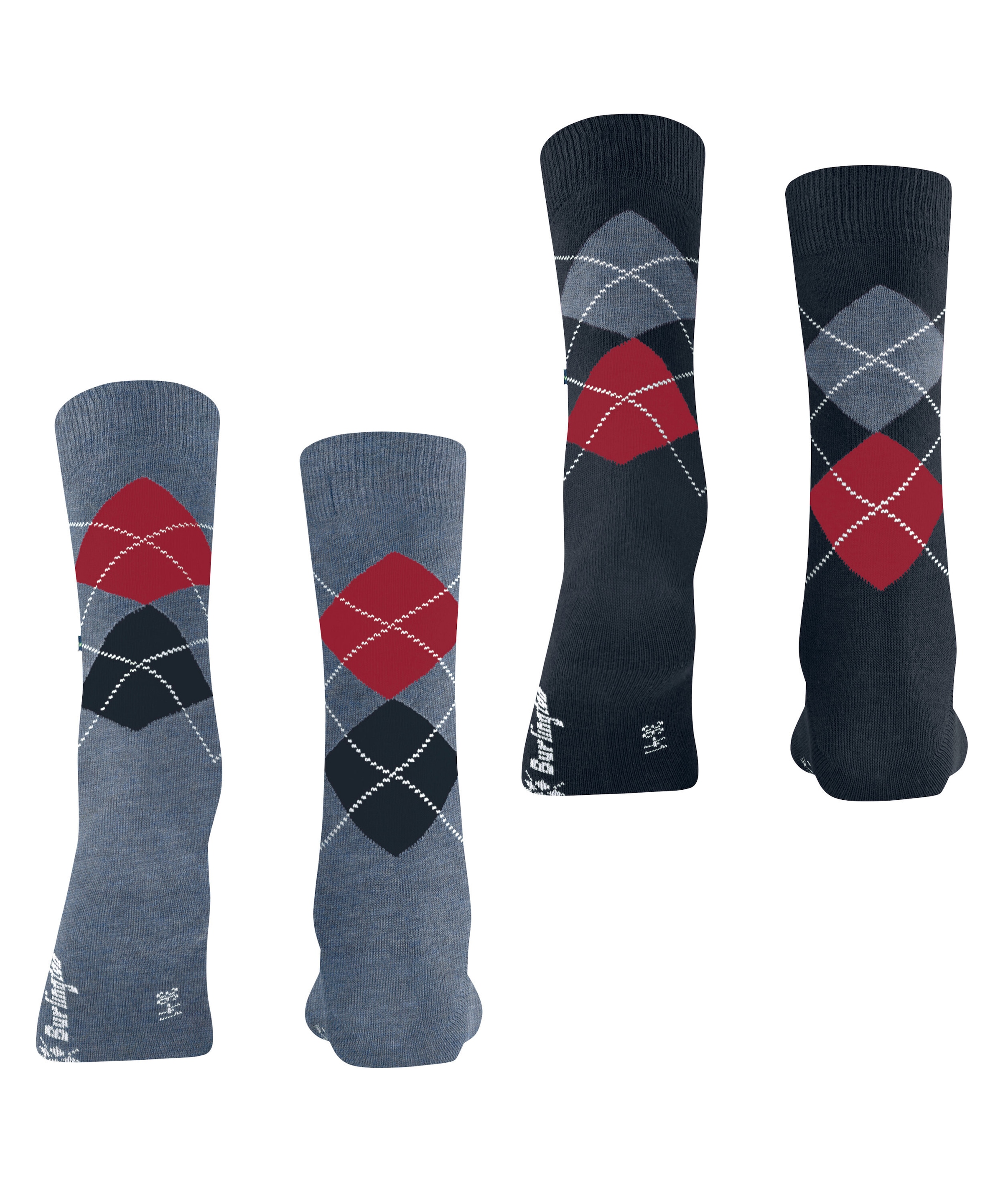 Burlington Chaussettes »Everyday Argyle« 3er Pack,  atmungsaktiv