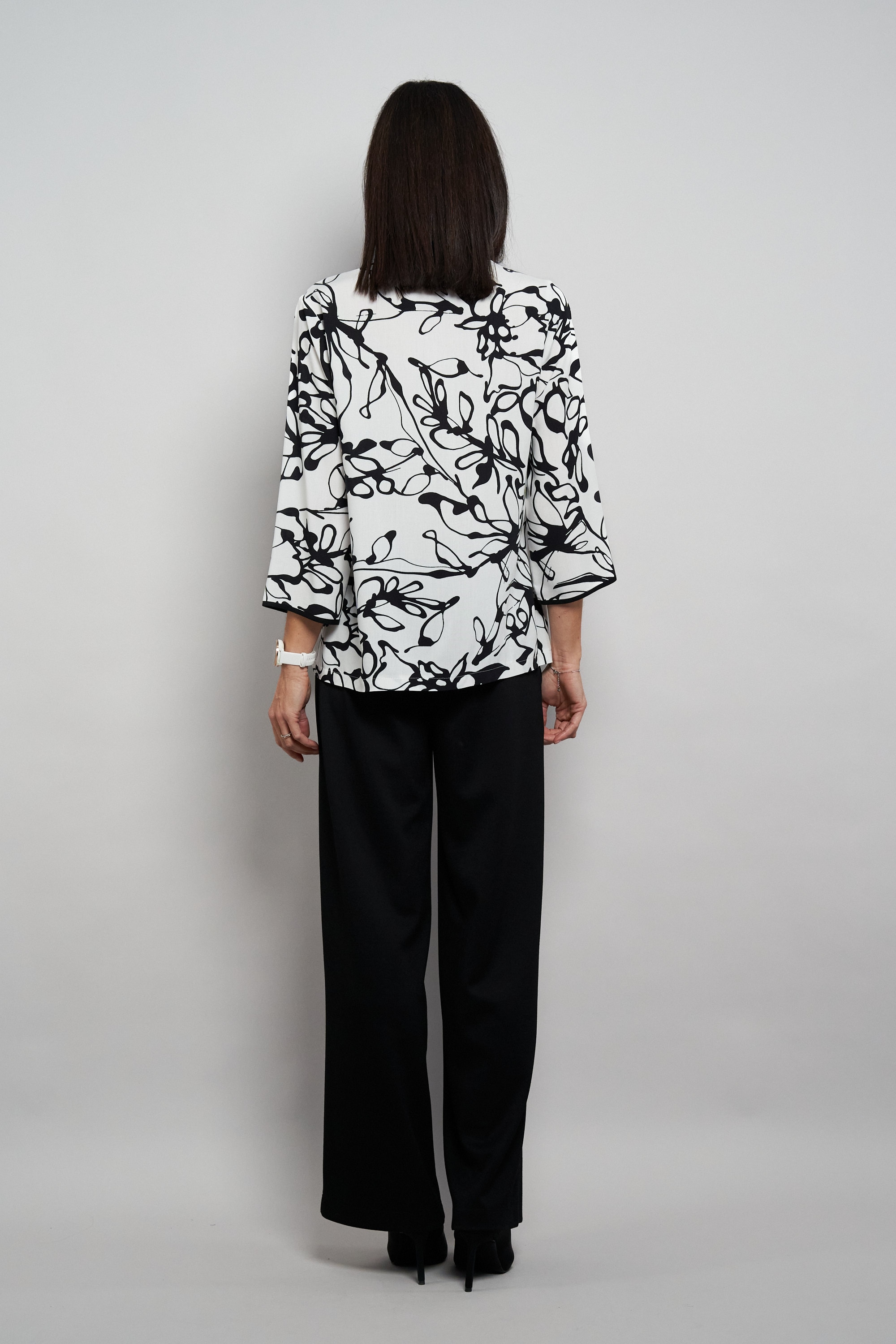 Seidel Moden Blouse à pression mit grafischem Muster - MADE IN GERMANY