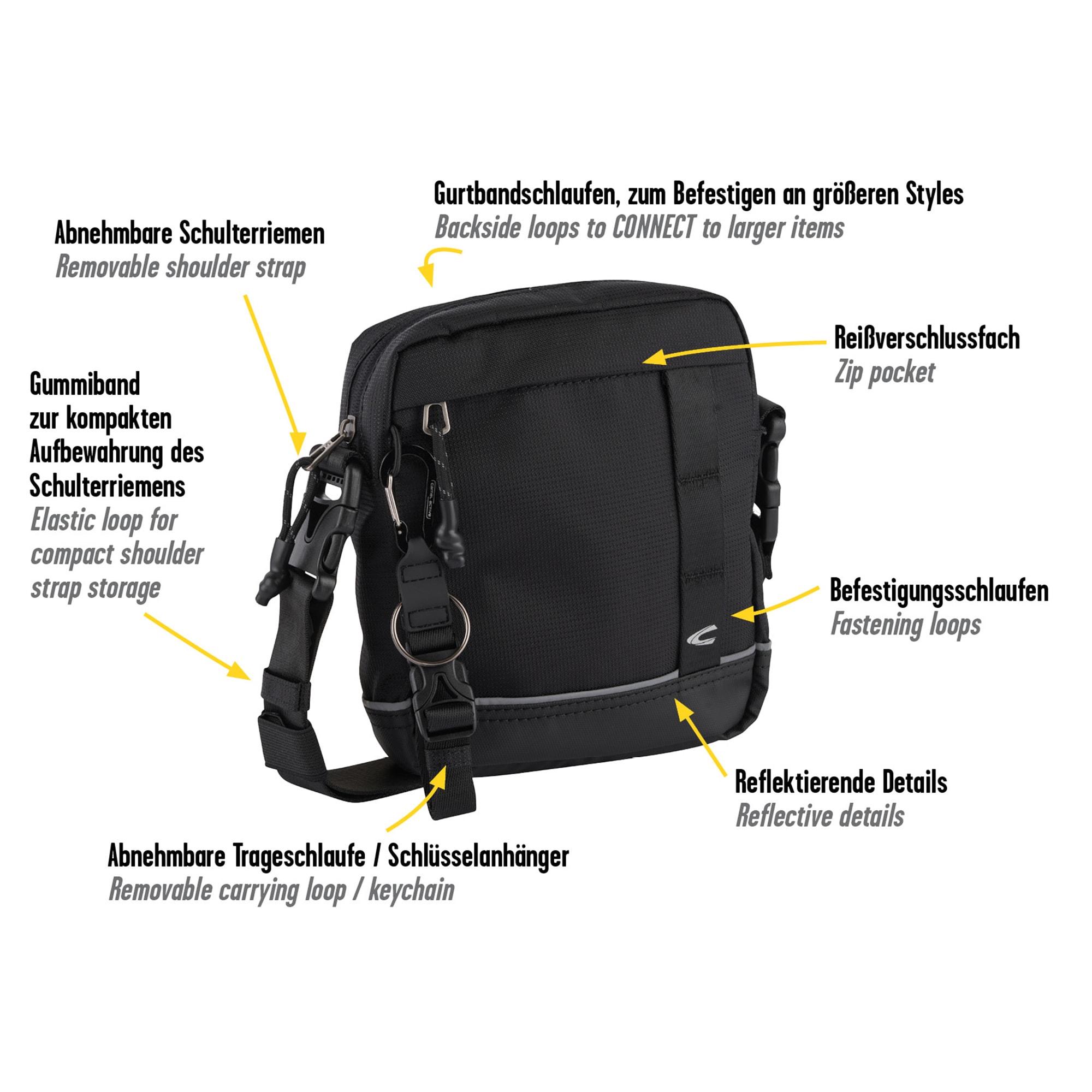 camel active Umhängetasche »Connect« perfekt durchdachtes modulares Reisetaschensortiment in vielen Styles