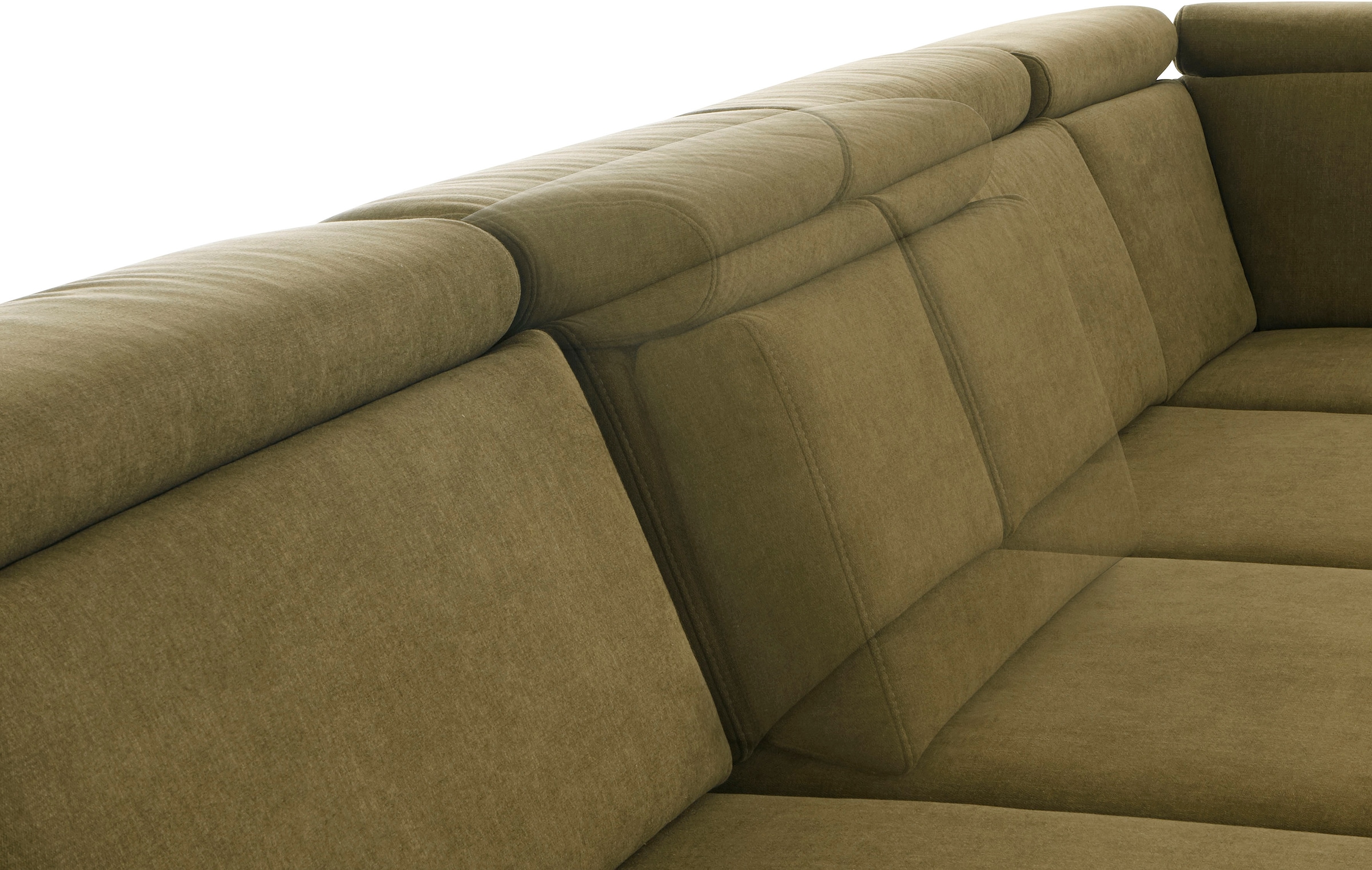 sit&more Wohnlandschaft »Brisbane U-Form« Fusshöhe 15 cm, inklusive Sitztiefen-, Armteil- und Kopfteilverstellung