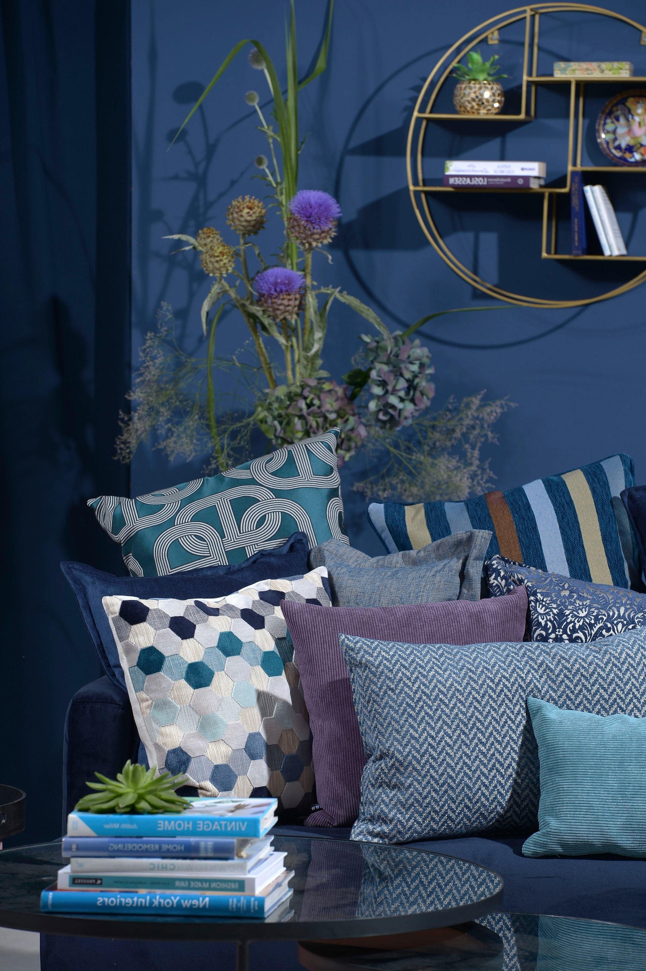 H.O.C.K. Coussin décoratif »Karoo« im Streifenlook, Kissenhülle mit Füllung, 1 Stück