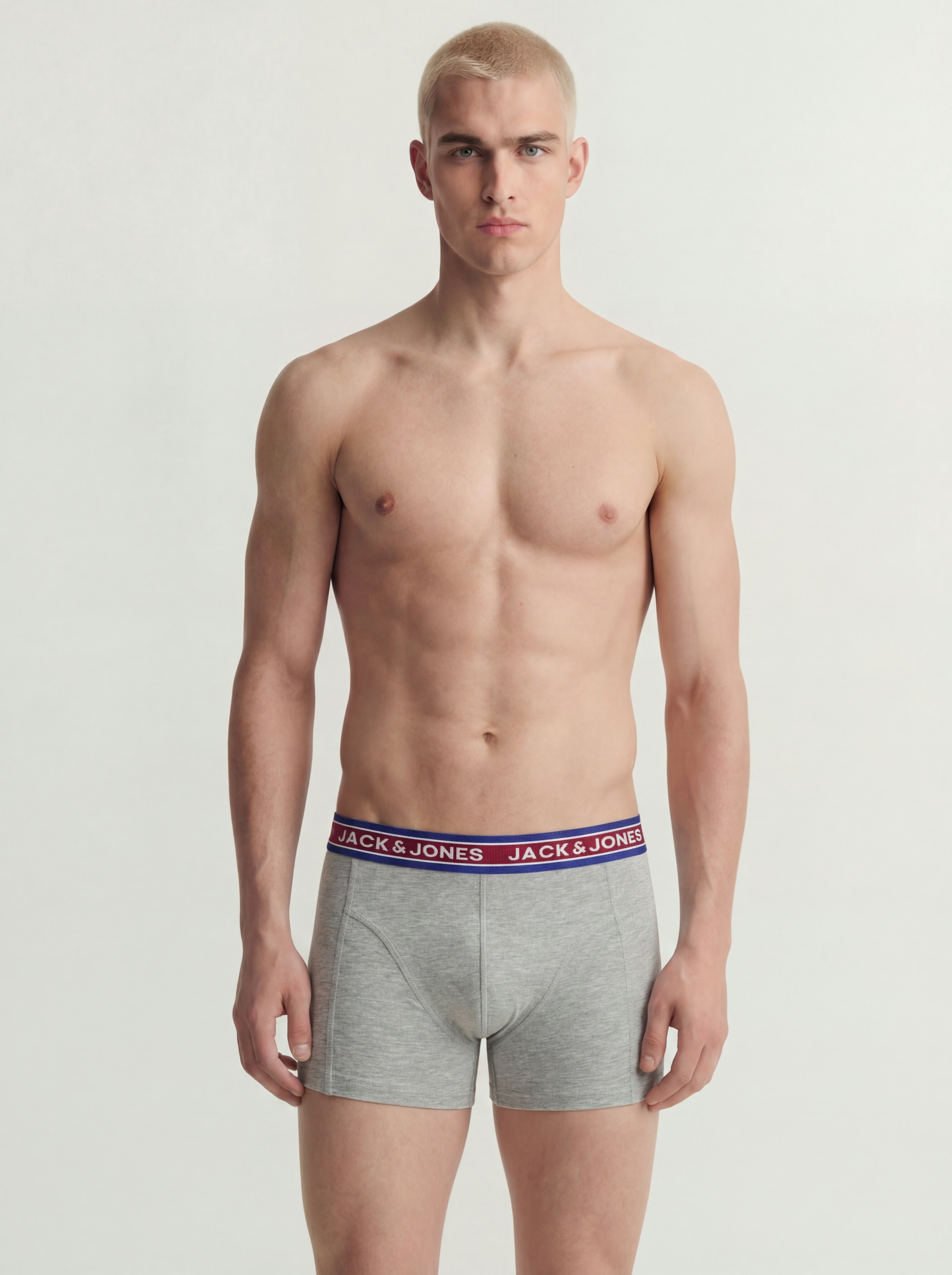 Jack & Jones Tronc »JACOLIVER TRUNKS 5 PACK NOOS« Paquet, 5 cuis mélange de coton, bord-côte élastique