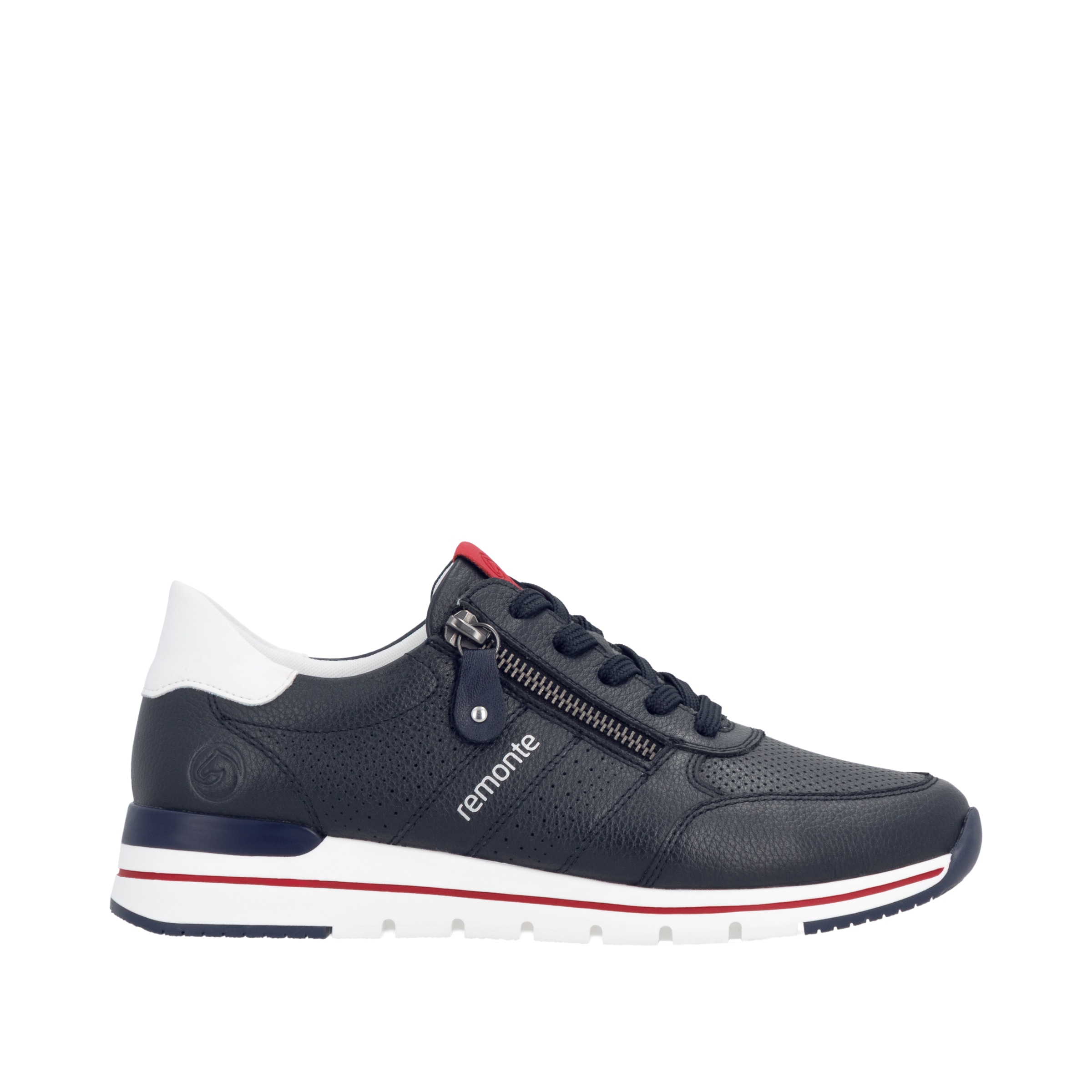 Remonte Baskets compensées  avec semelle intérieure rembourrée, chaussure de loisir, chaussure basse, chaussure à lacets