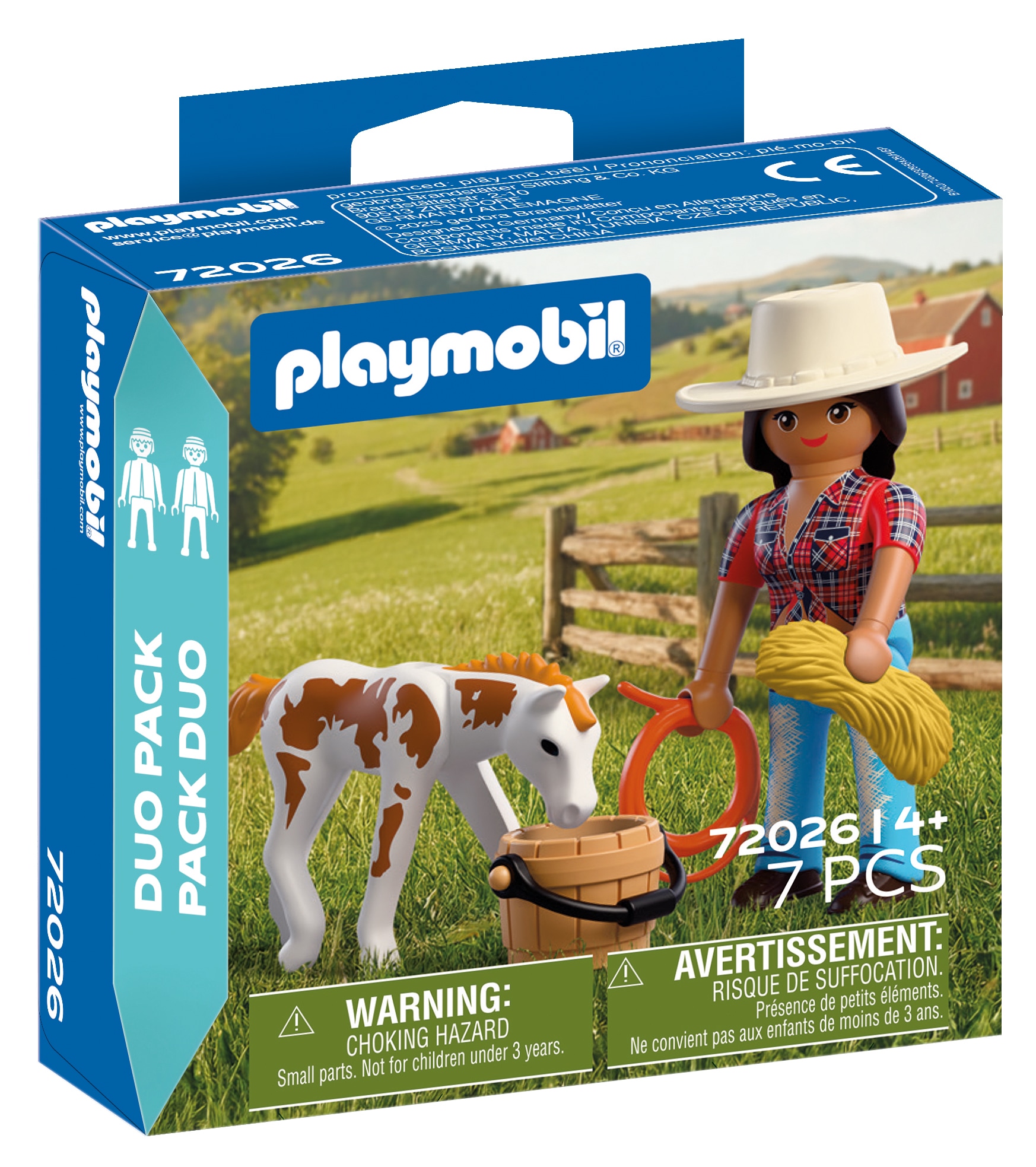 Playmobil® Jeu de construction »DuoPack Reiterin mit Fohlen (72026), I Love Horses«