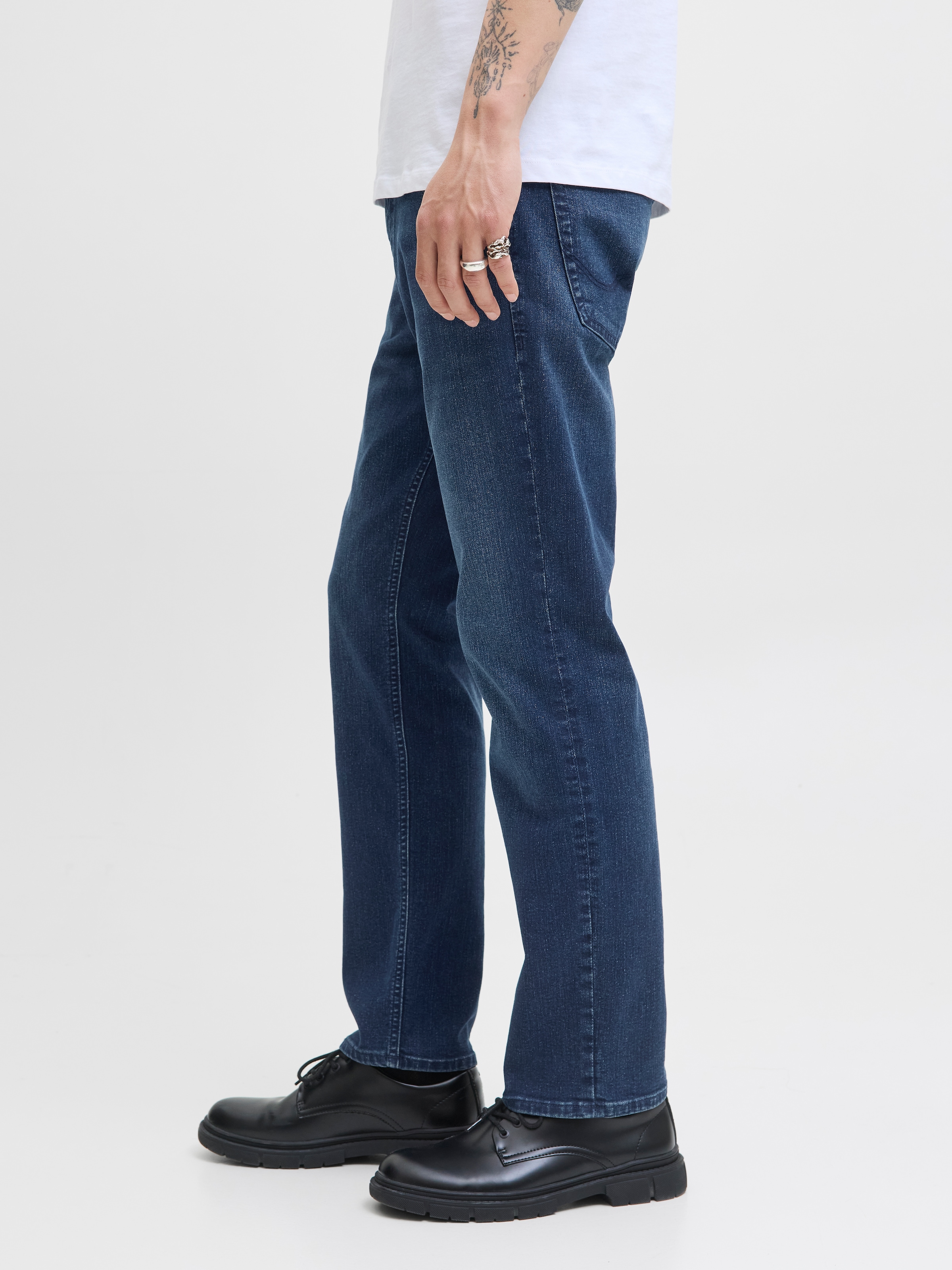 Jack & Jones Jeans droit »JJICLARK JJORIGINAL SQ 2« Baumwollmischung, straight fit