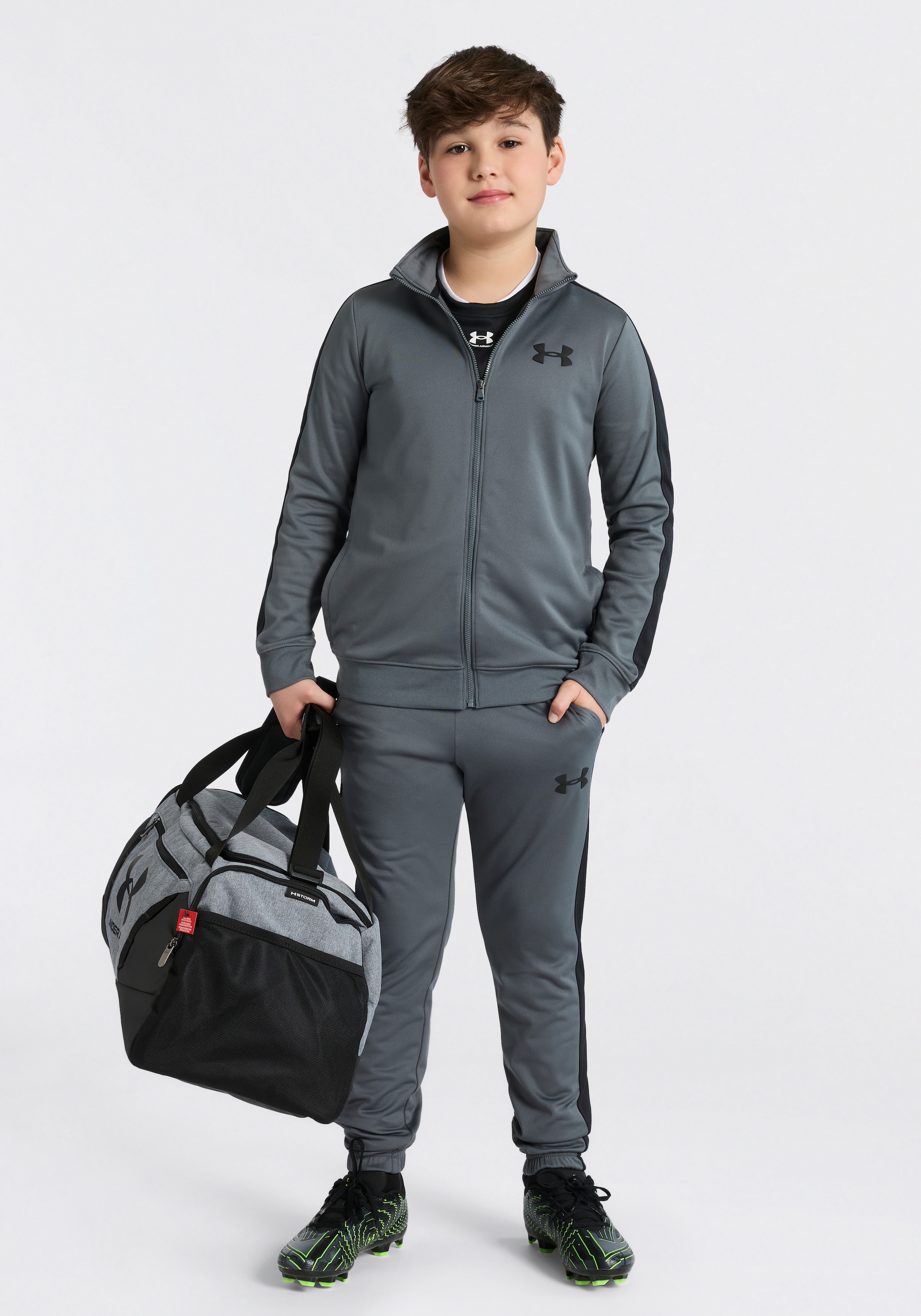 Under Armour® Trainingsanzug »UA RIVAL KNIT TRACK SUIT« Für Kinder - Material innen weich angeraut
