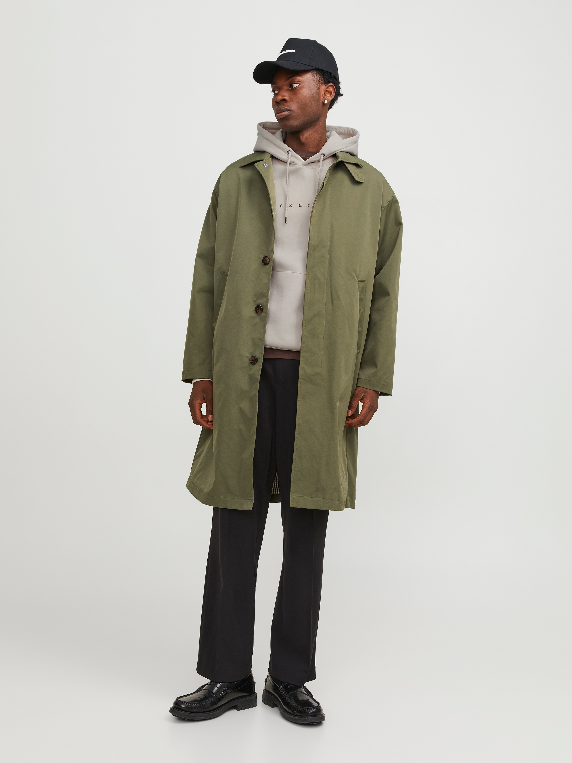 Jack & Jones Sweat à capuche »JJESTAR mit 3D-Print und Kapuze für vielseitige Anlässe«, mélange coton, coupe décontractée
