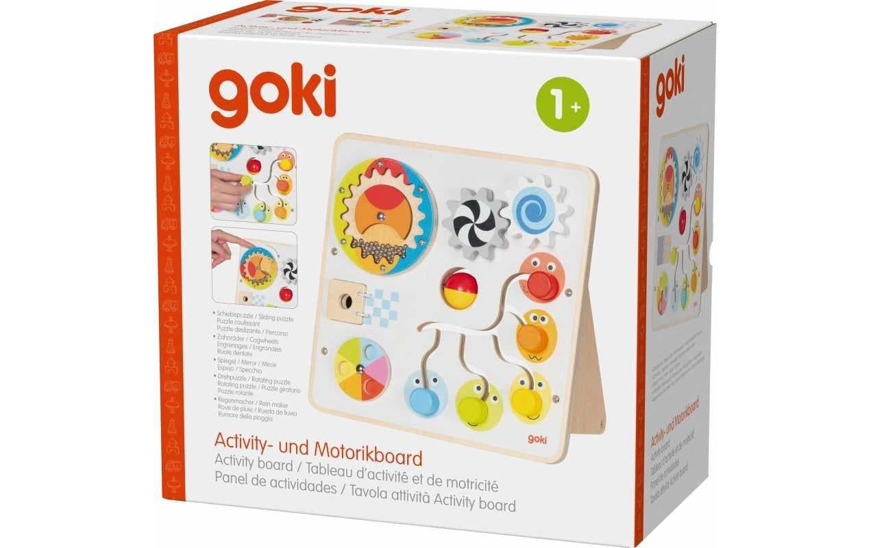goki Planche de motricité »Activity- und Motorikboard 22,5 x 12 x 22 cm«