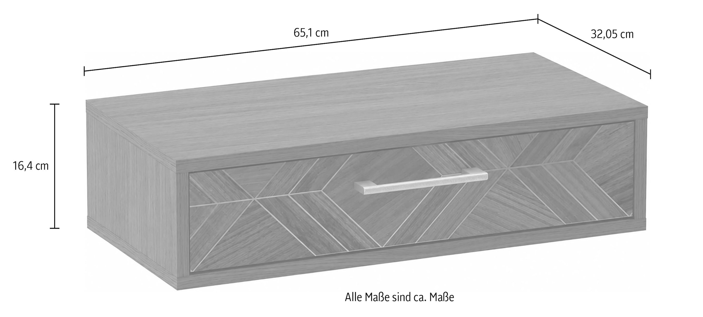 Schildmeyer Console »Glenn, Art-Déco Design mit eleganten Goldakzenten, Made in Germany« 1 cuis tlg. Design Art déco en noyer avec des accents dorés élégants, fabriqué en Allemagne