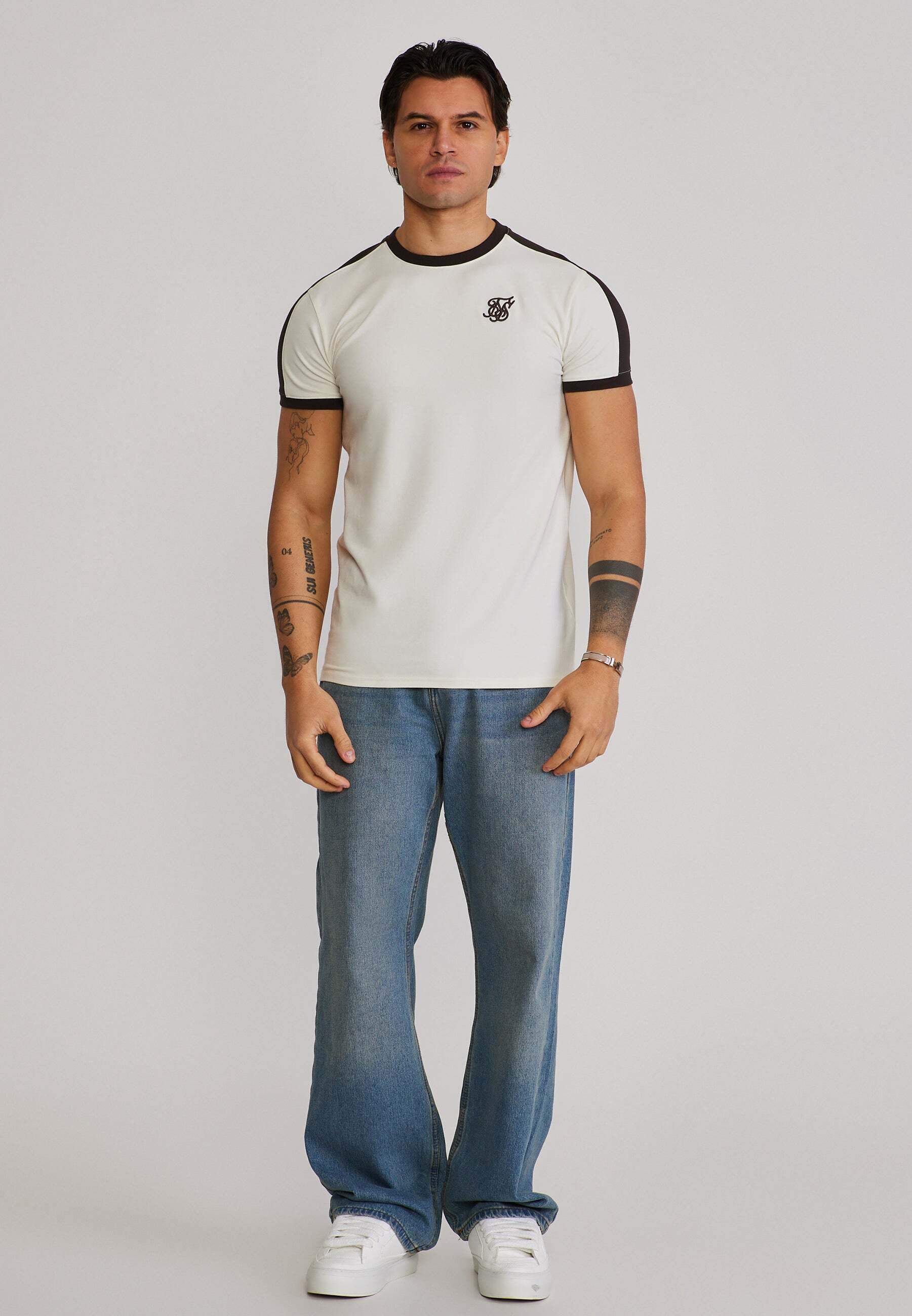 Siksilk T-Shirt »Siksilk T-Shirt Stripe Ringer«