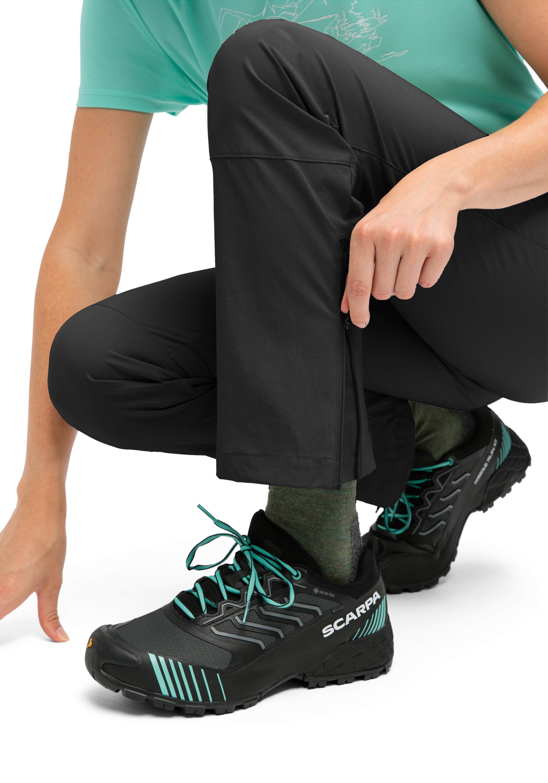 Maier Sports Outdoorhose »Inara slim Vario«  Damen Wanderhose, Funktionshose mit Variobund und 4 Taschen, Slim Fit