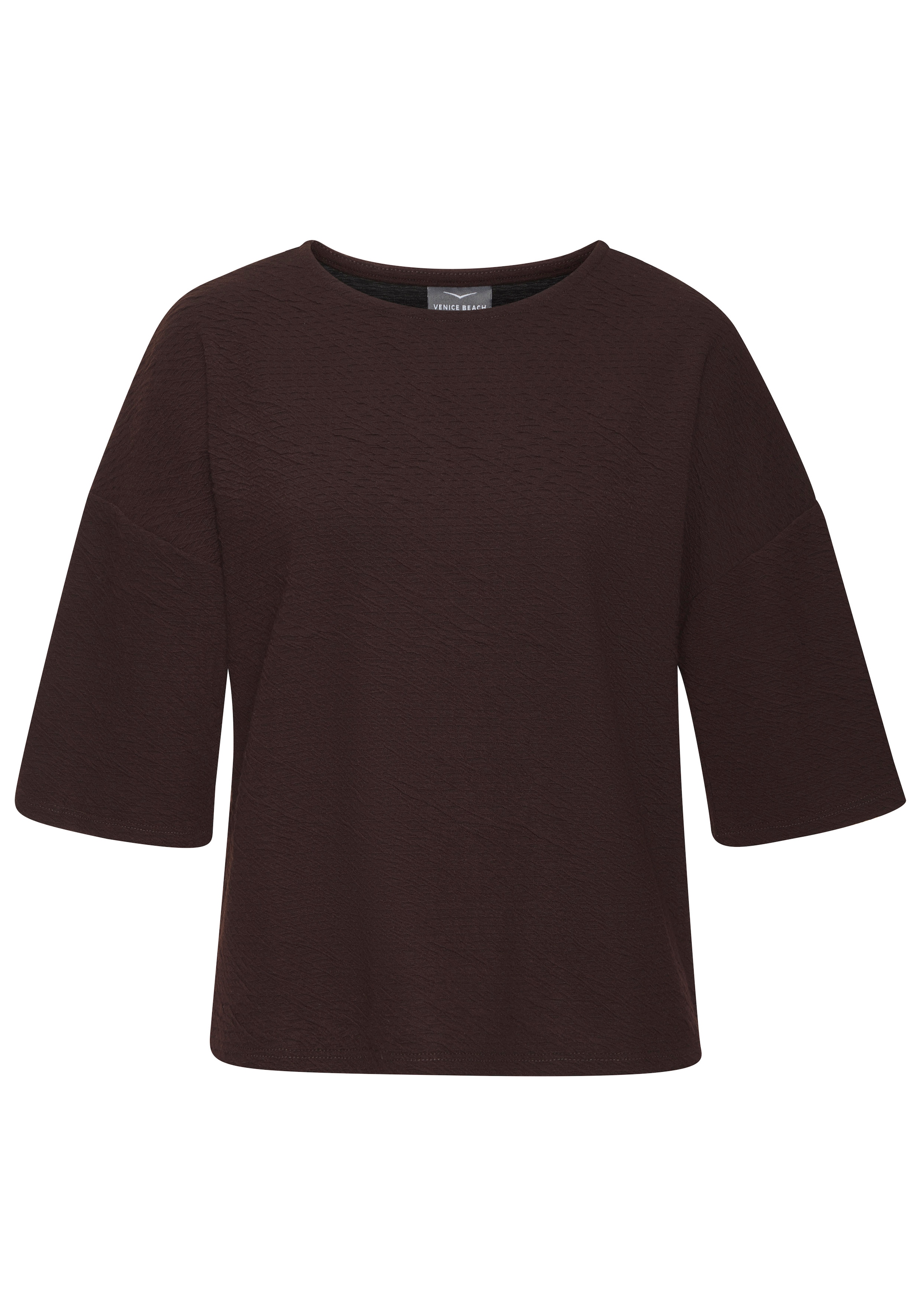 Venice Beach Rundhalsshirt aus softer Strukturware, Oversize-Shirt, Sommershirt, casual