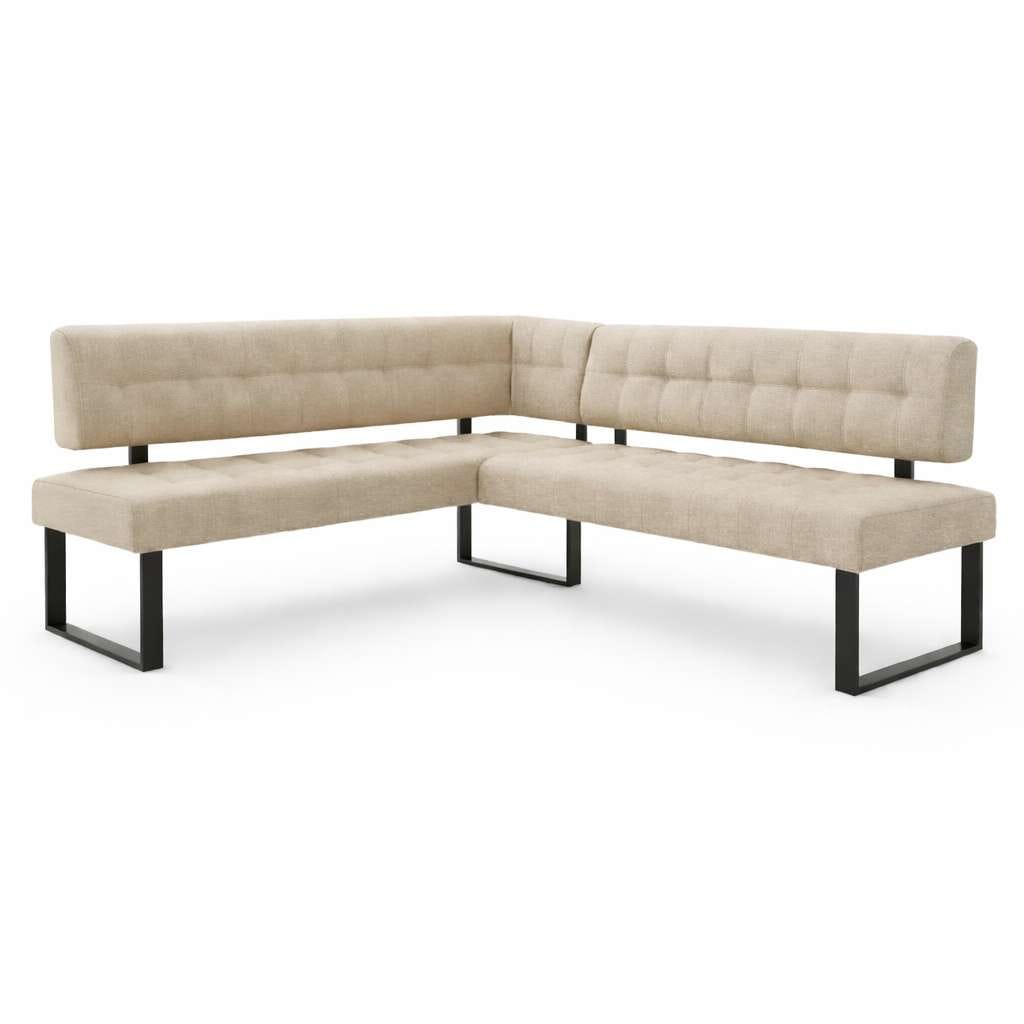 Home affaire Ensemble de bancs d'angle »Mia Essecke, Sitzgruppe, Eckbankgruppe, Küchenbankgruppe« Set, 4er, 4 tlg. Eckbank mit Wellenfederung; Tisch in Eiche massiv