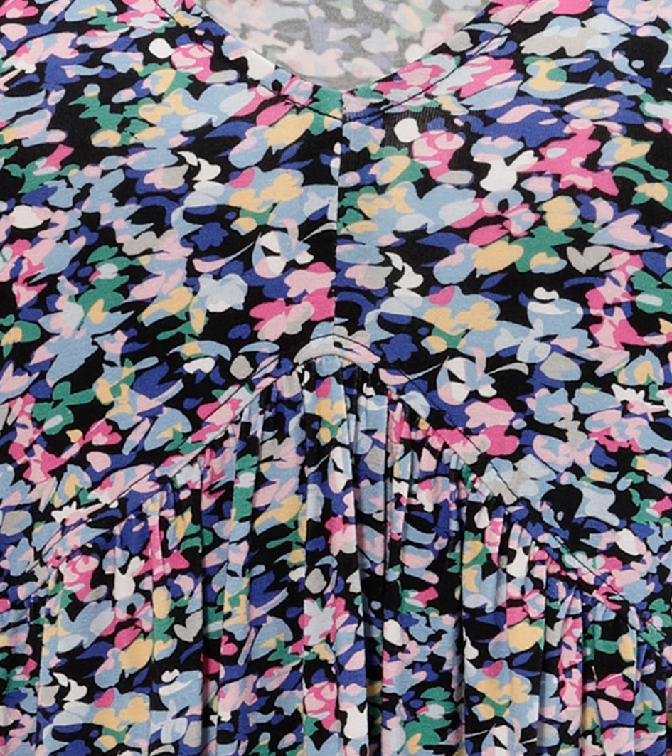 Aniston CASUAL Robe d'été mit farbenfrohen, grafischen Blümchen bedruckt