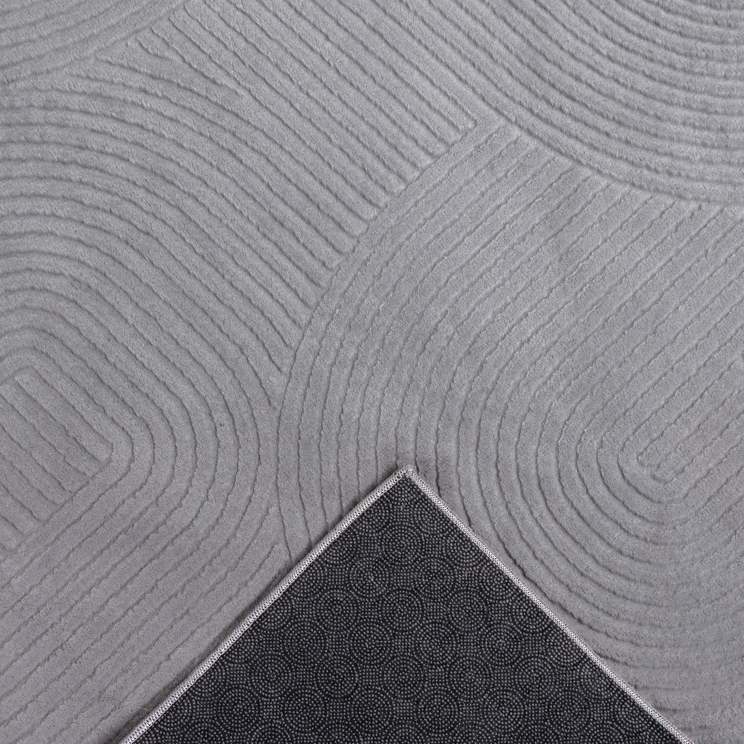 GOODproduct Tapis design »Zoelle 3D Optik/Hoch-Tief Effekt« Rectangulaire 8 mm Höhe avec dos antidérapant, agréablement doux, tapis salon design bohème