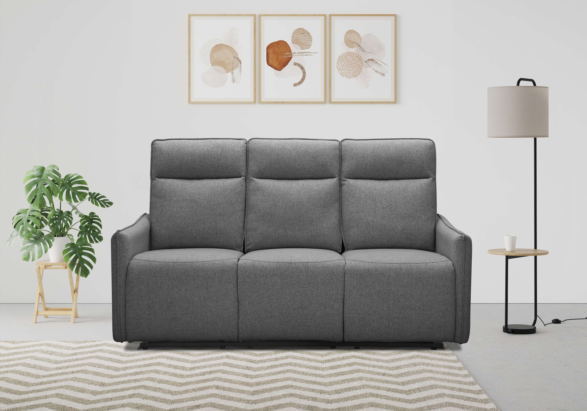 Dorel Home 3-Sitzer »Lugo, Kinosofa mit Reclinerfunktion in Kunstleder und Webstoff« mit manueller Relaxfunktion in 2 Sitzen