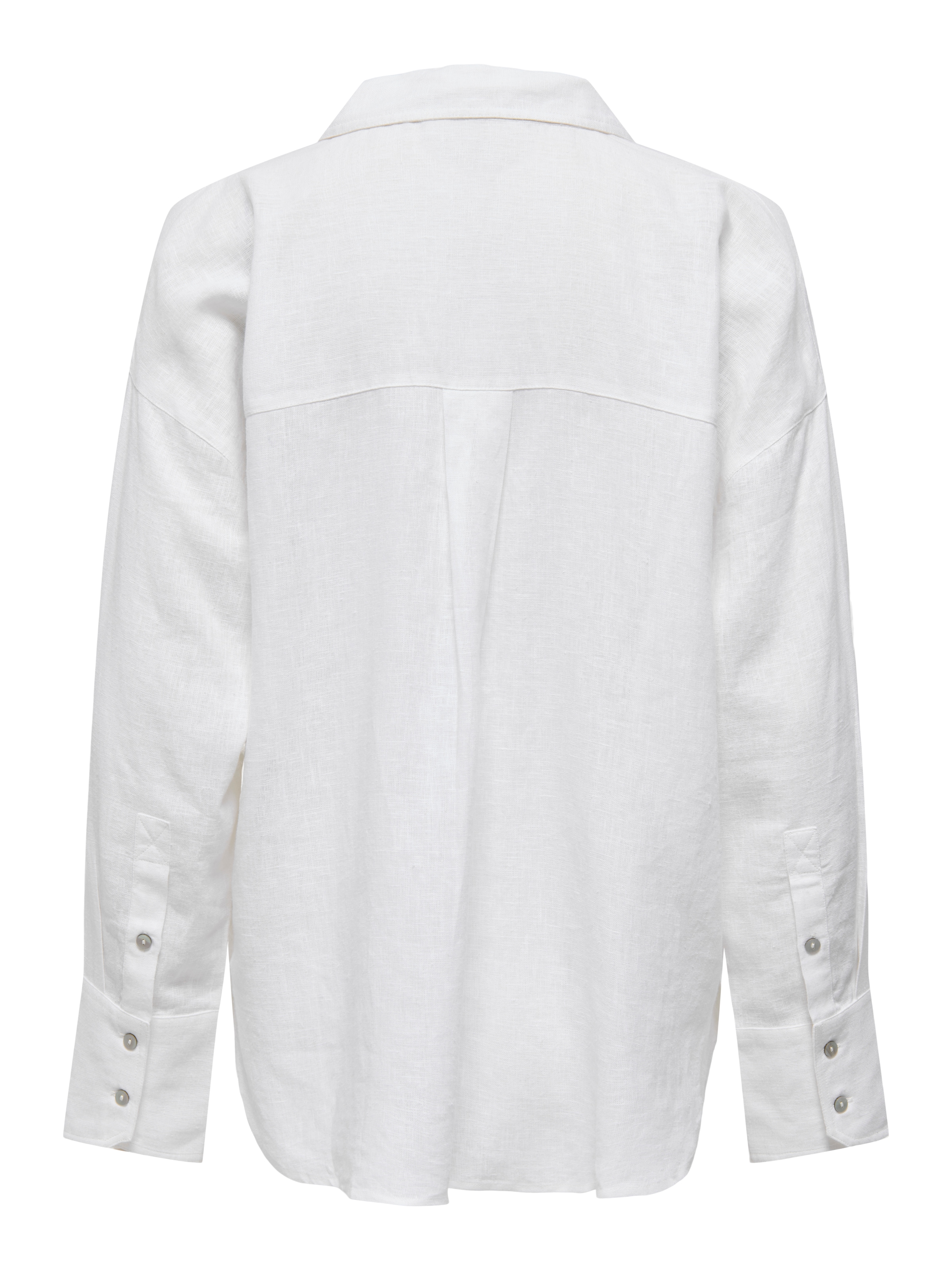 ONLY Blouse chemise »ONLBRUXELLES V- LS LIN BL SHIRT PNT NOOS« avec lin