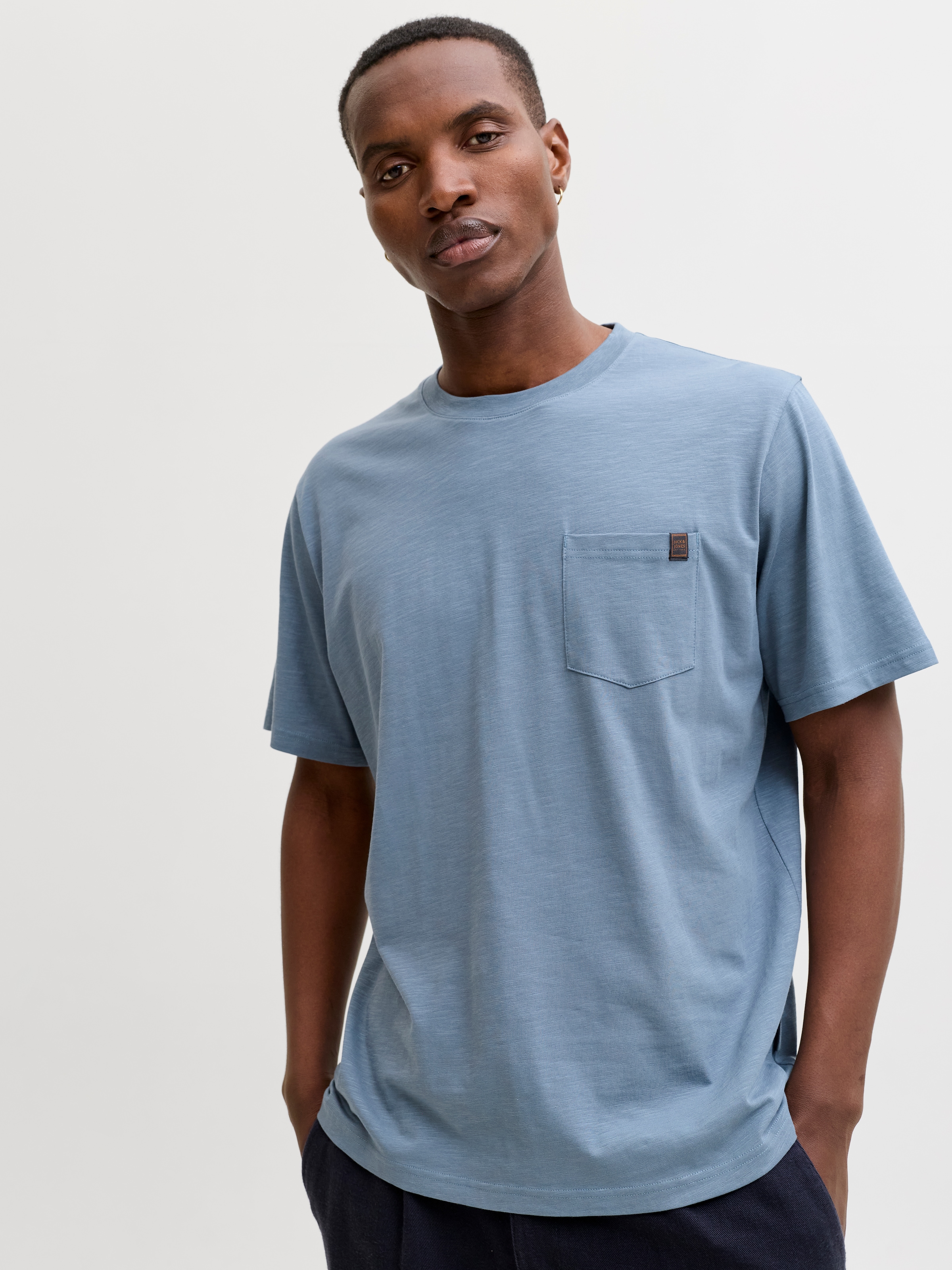 Jack & Jones T-shirt à manches courtes »JJEDOVER SLUB TEE SS NOOS« Baumwollmischung, relaxed fit