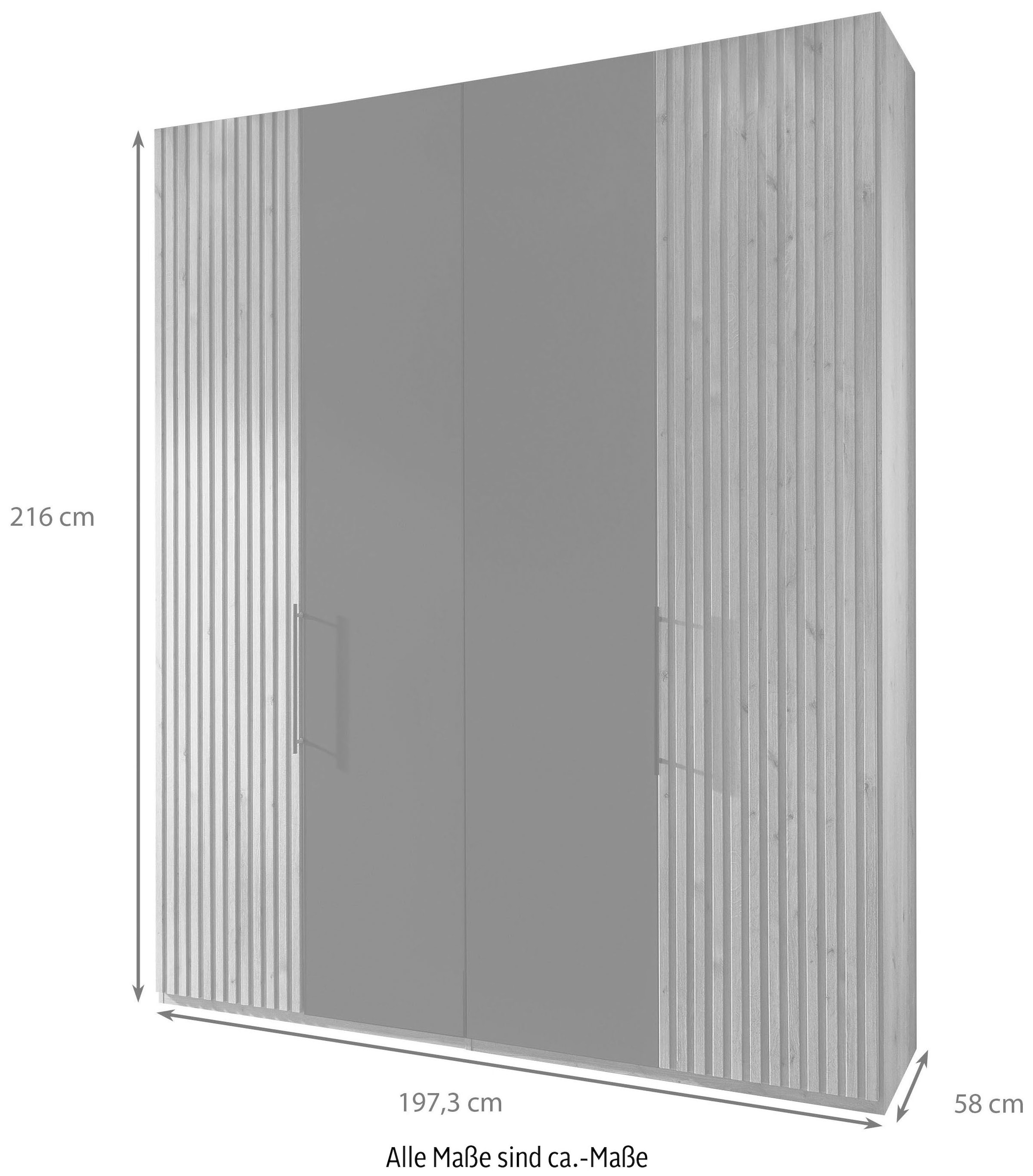 WIEMANN Drehtürenschrank »Denver« hochwertige Beschläge