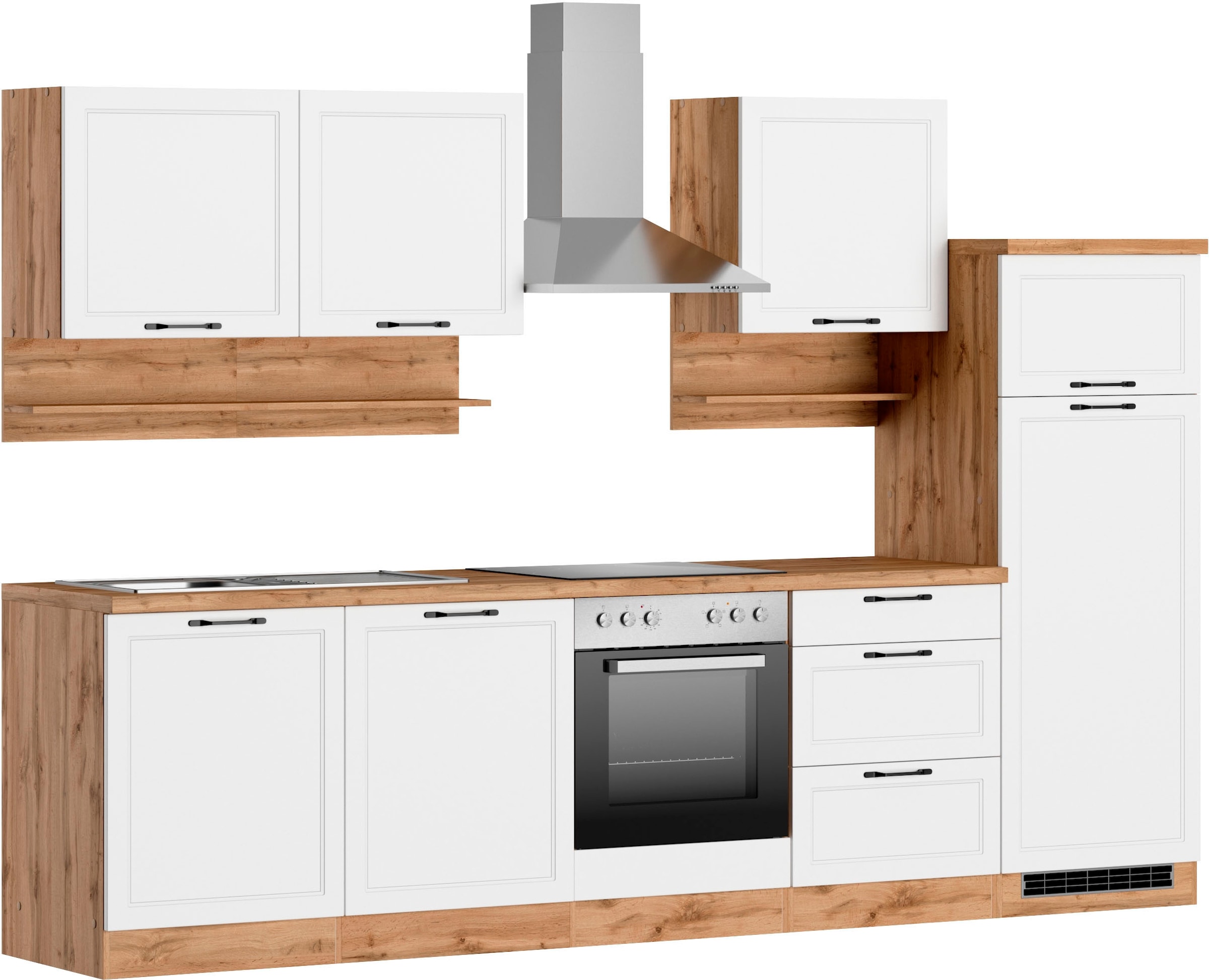 KOCHSTATION Kitchenette »KS-Lana« largeur 300 cm, avec ou sans appareils électriques au choix
