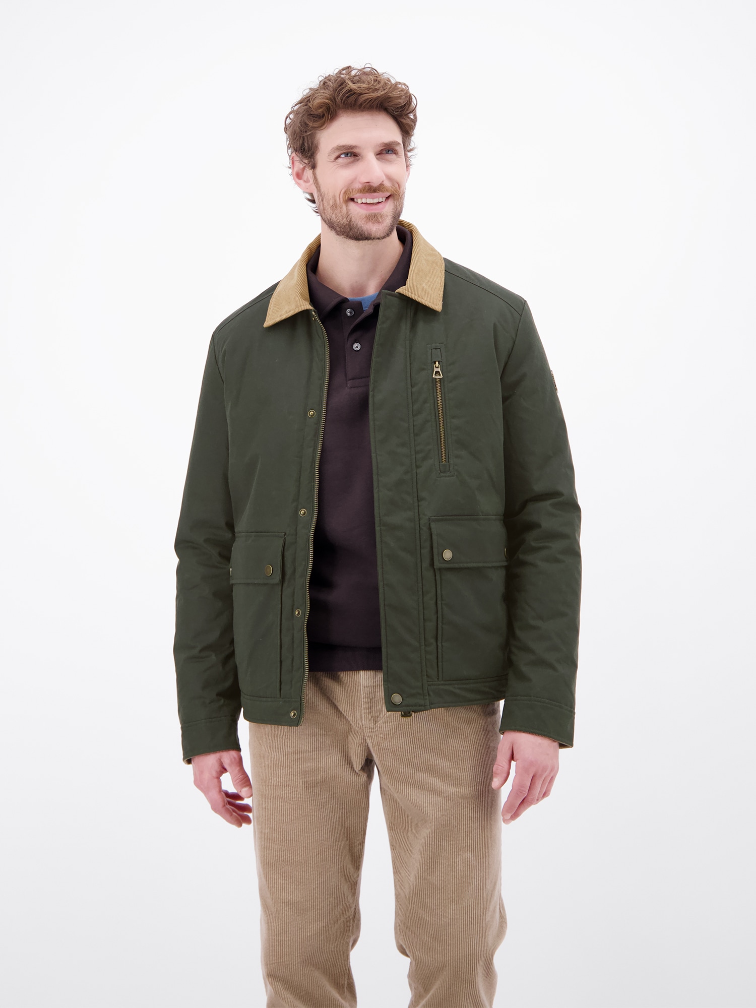 LERROS Blouson »Maskuliner Blouson aus hochwertiger, gewachster Baumwolle« sans capuche