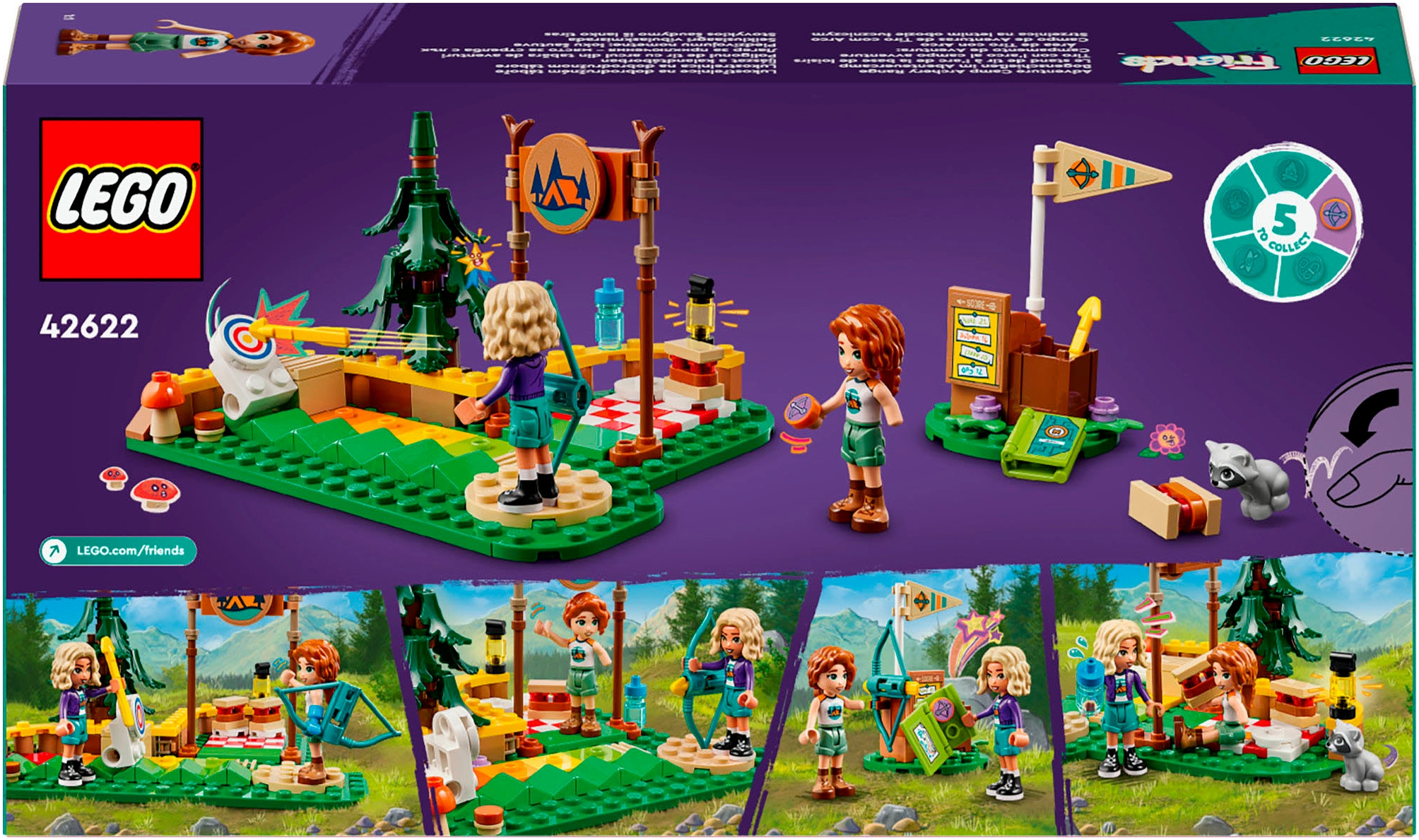 LEGO® Pions de construction »Bogenschiessen im Abenteuercamp (42622), LEGO Friends« Made in Europe
