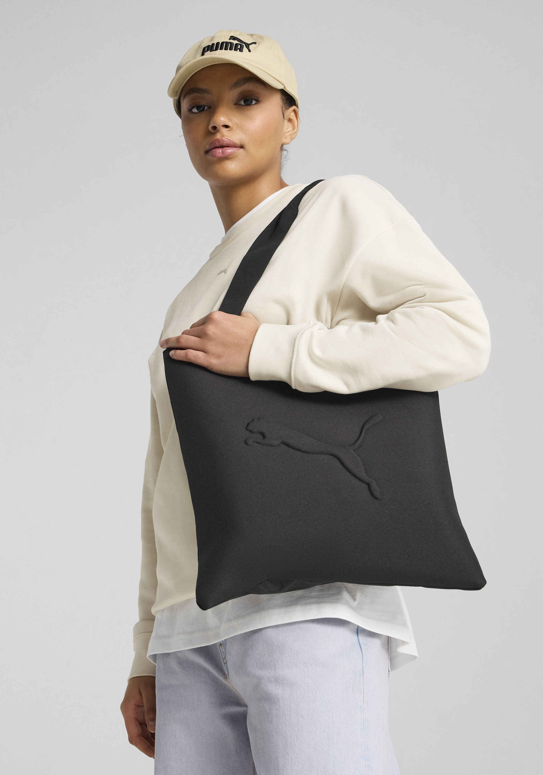 PUMA Schultertasche »BUZZ TOTE« mit Reissverschluss, mit kleiner Einschubtasche