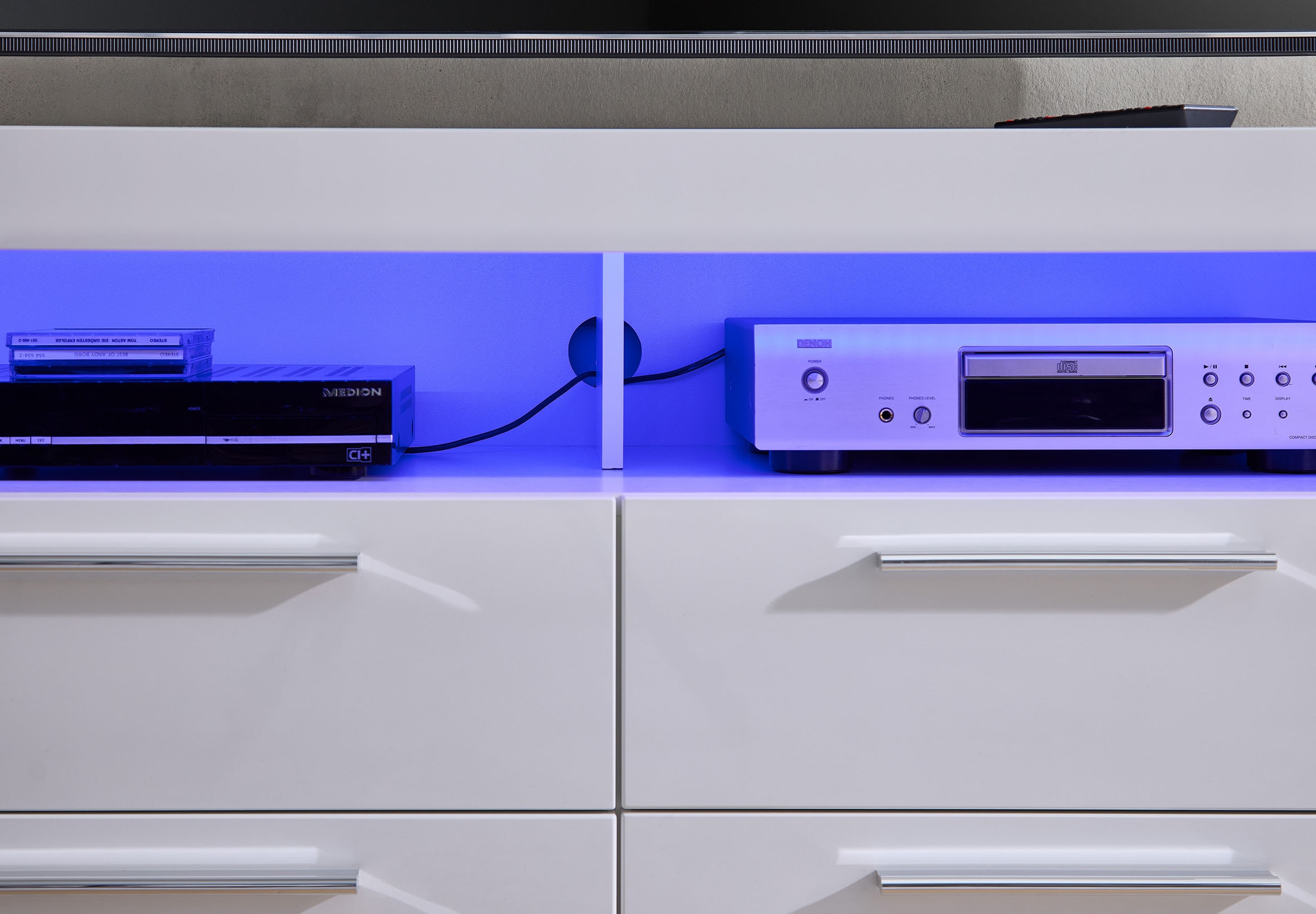 Stolkom Meuble TV »Goal TV Lowboard, B/H/T 179x67x 44 cm« 1 cuis tlg. %RESET$